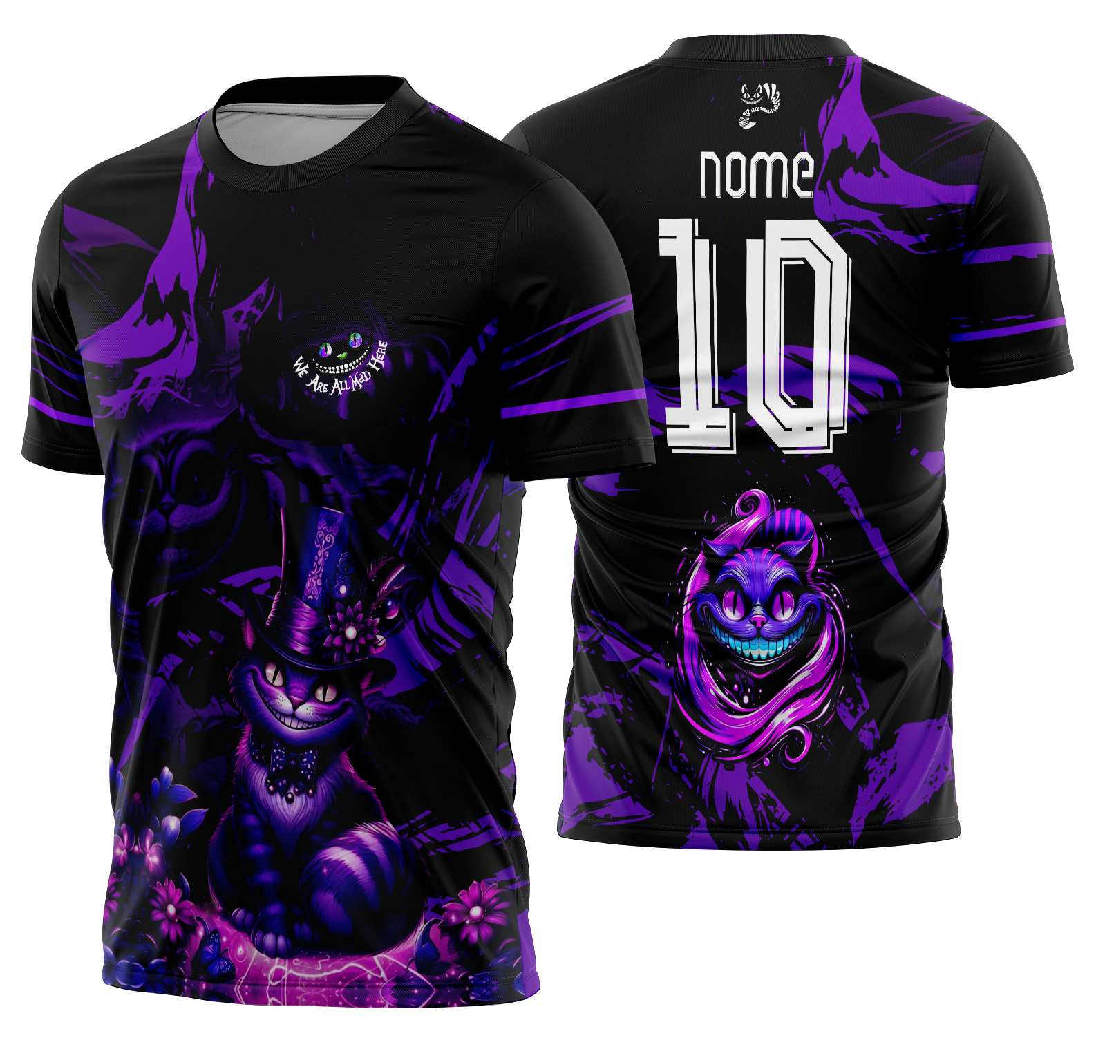 Arte Vetor Camisa Interclasse Gato de Cheshire Mod-681