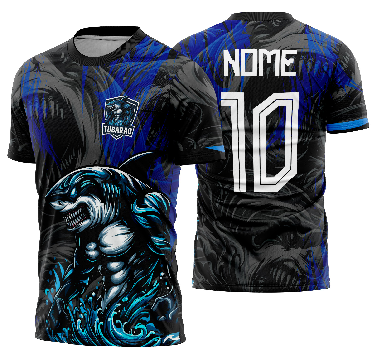 Arte vetor camisa Interclasse Tubarão Mod-690