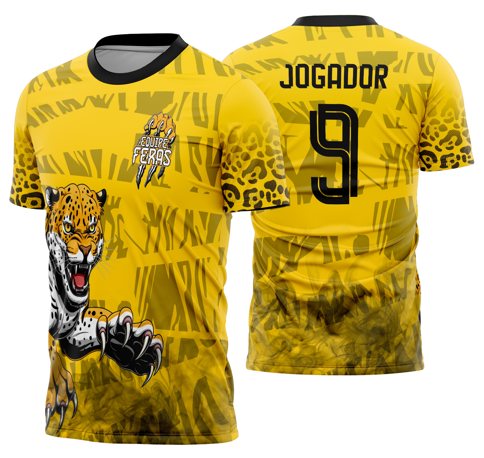 Arte Vetor Camisa Interclasse Onça Pintada Mod-700