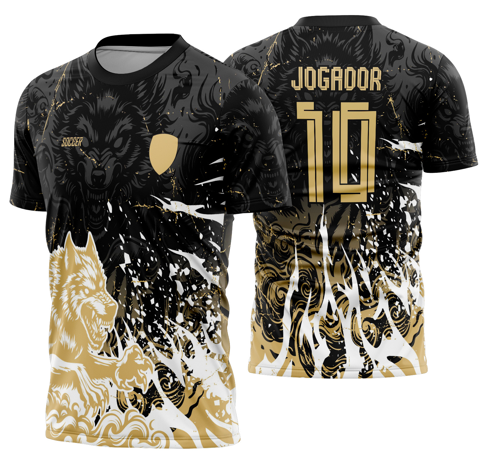 Arte Vetor Camisa Interclasse Lobo Mod-701