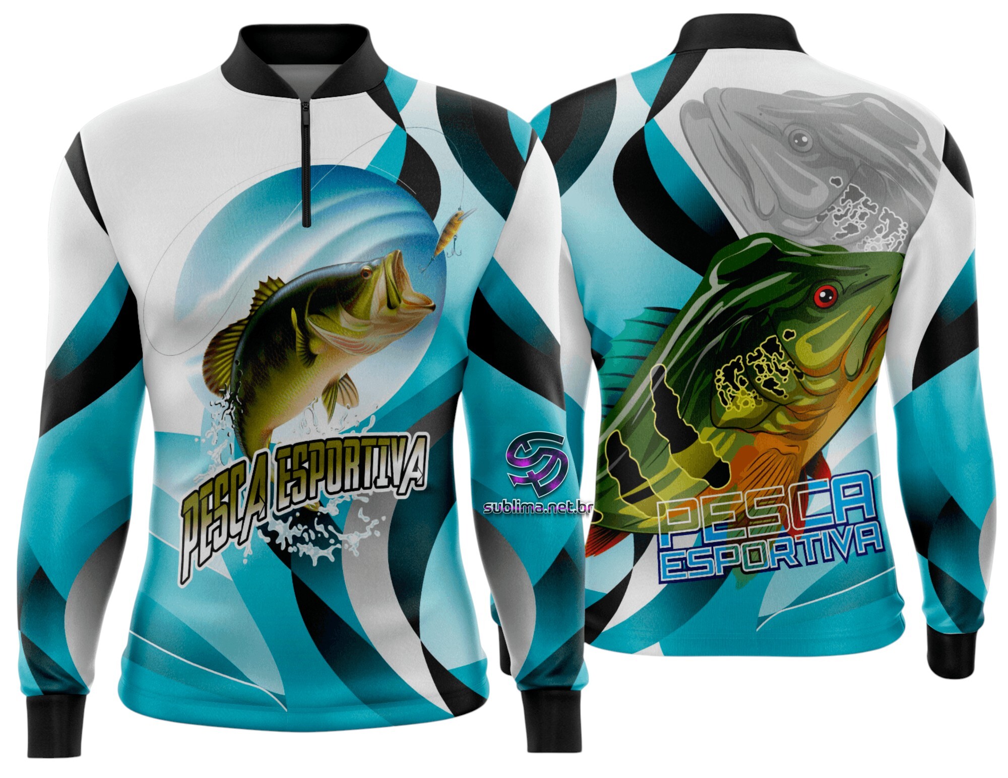 Arte Vetor Camisa Pesca-Mod-0206