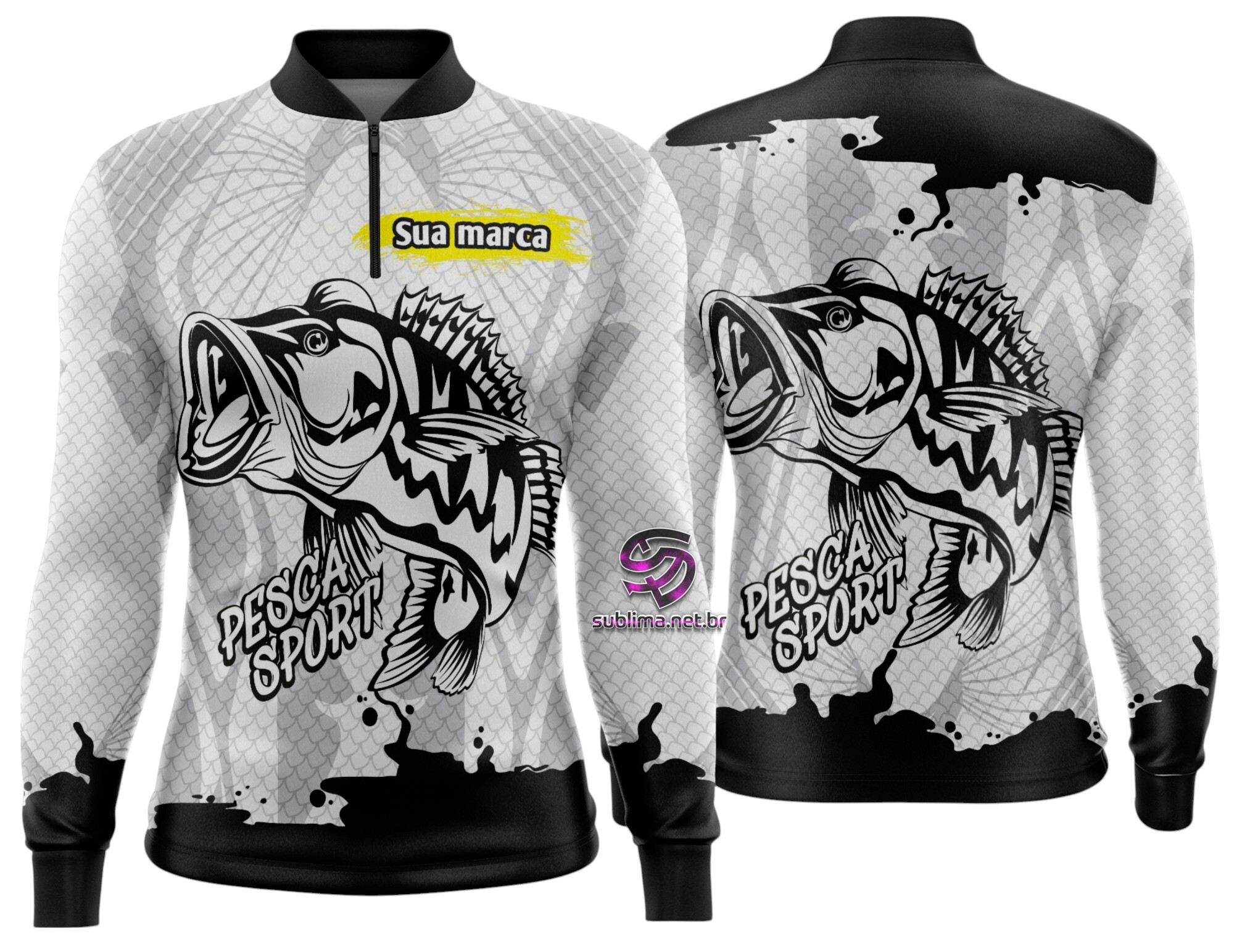Arte Vetor Camisa Pesca-Mod-0209
