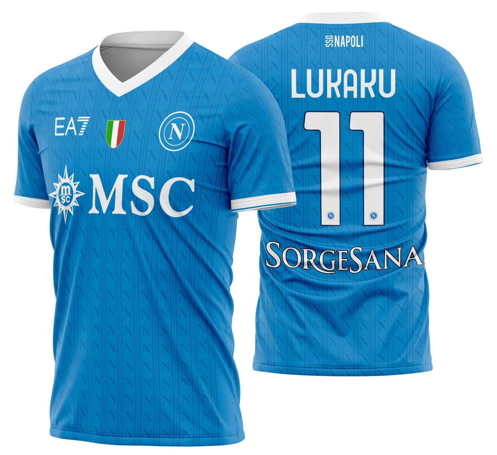 Arte Vetor Camisa Napoli Local 2025-2026