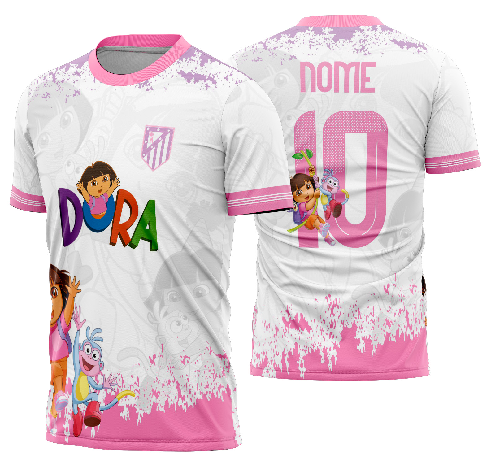 Arte Vetor Camisa Interclasse Dora aventureira Mod-726
