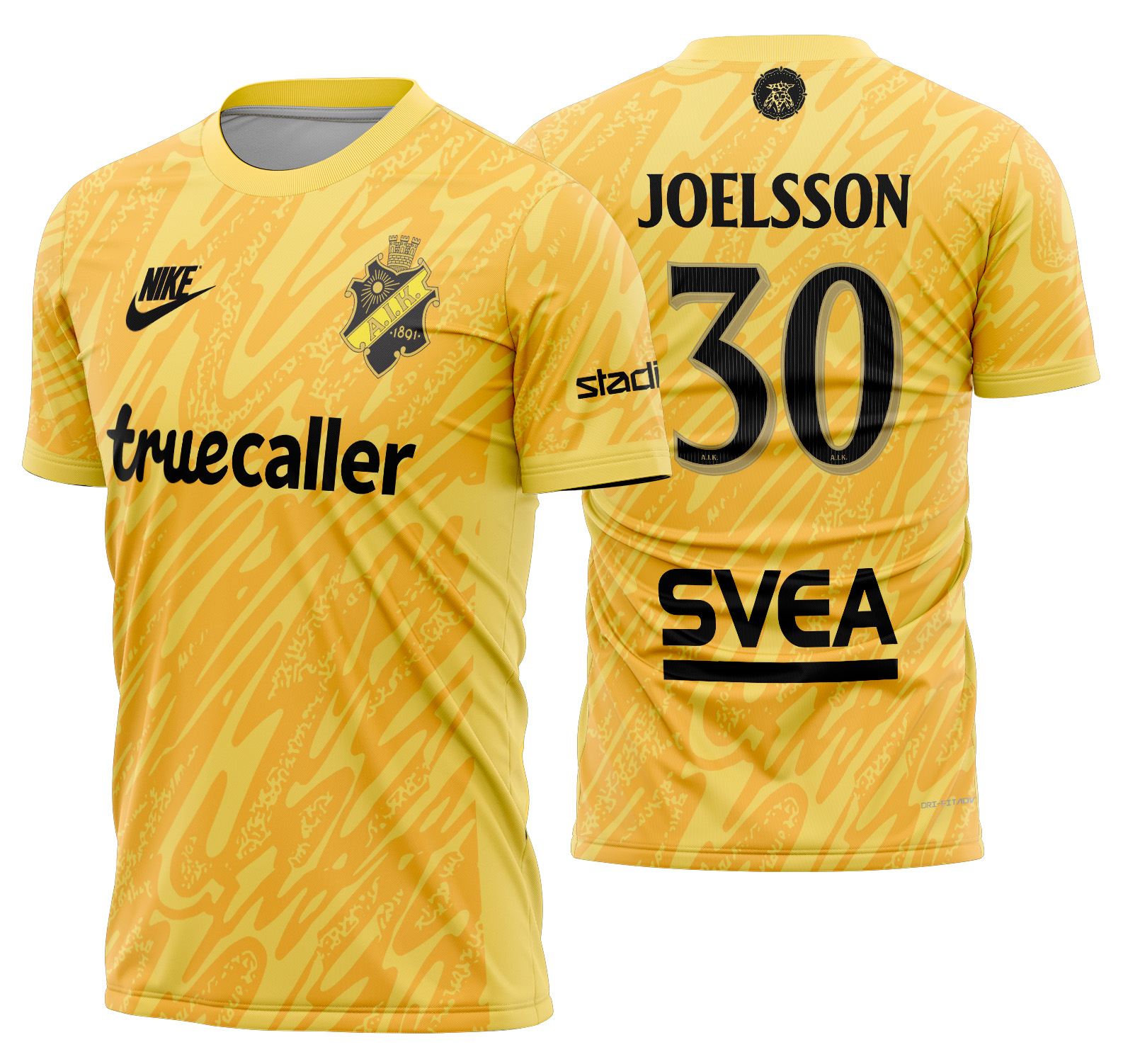 Arte Vetor Camisa AIK Goleiro 2025