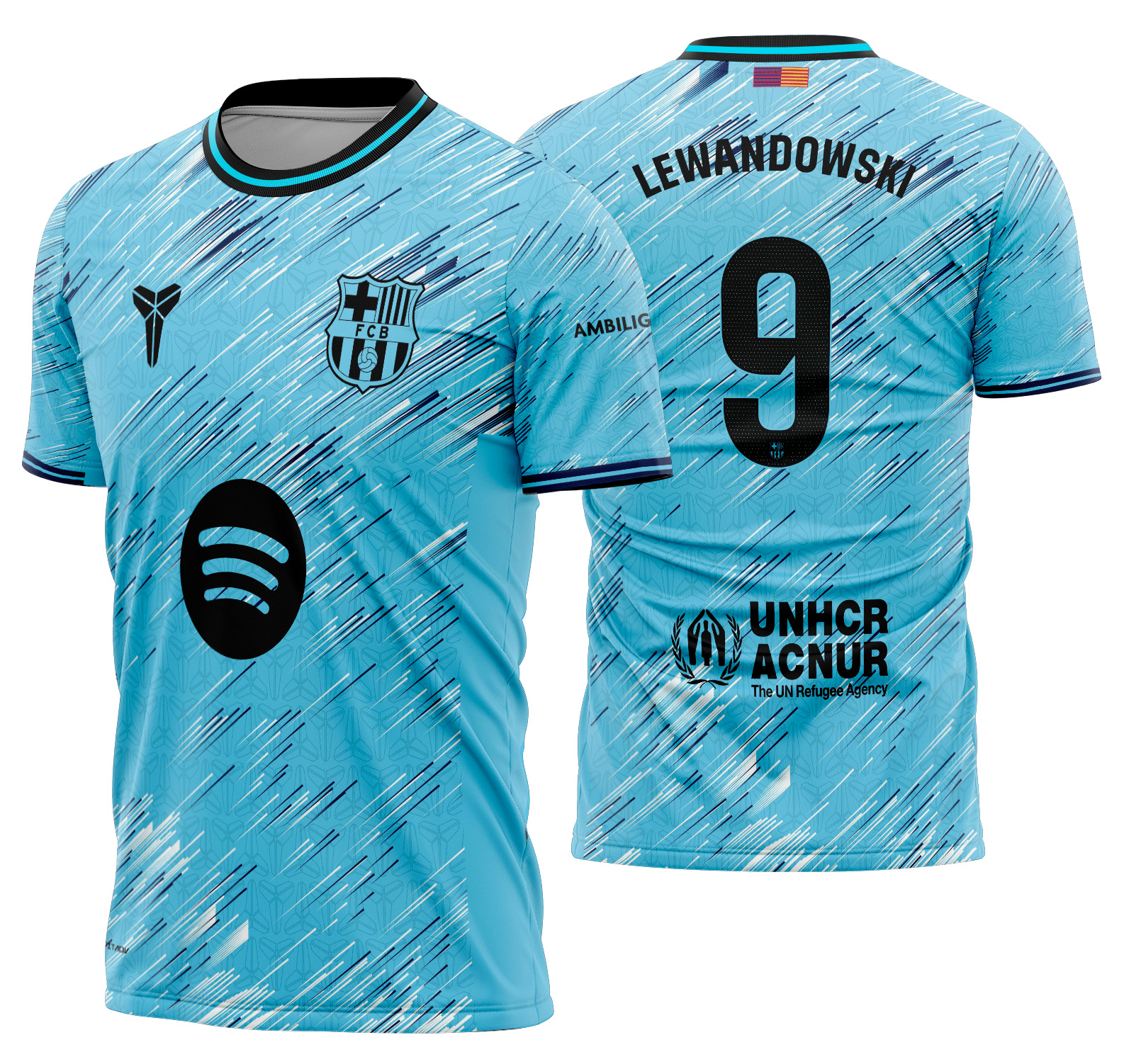 Arte Vetor Camisa Barcelona Concept 2025-26