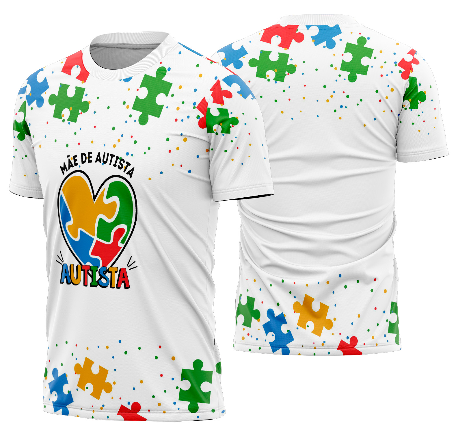 Arte Vetor Camisa Autismo Mod-3