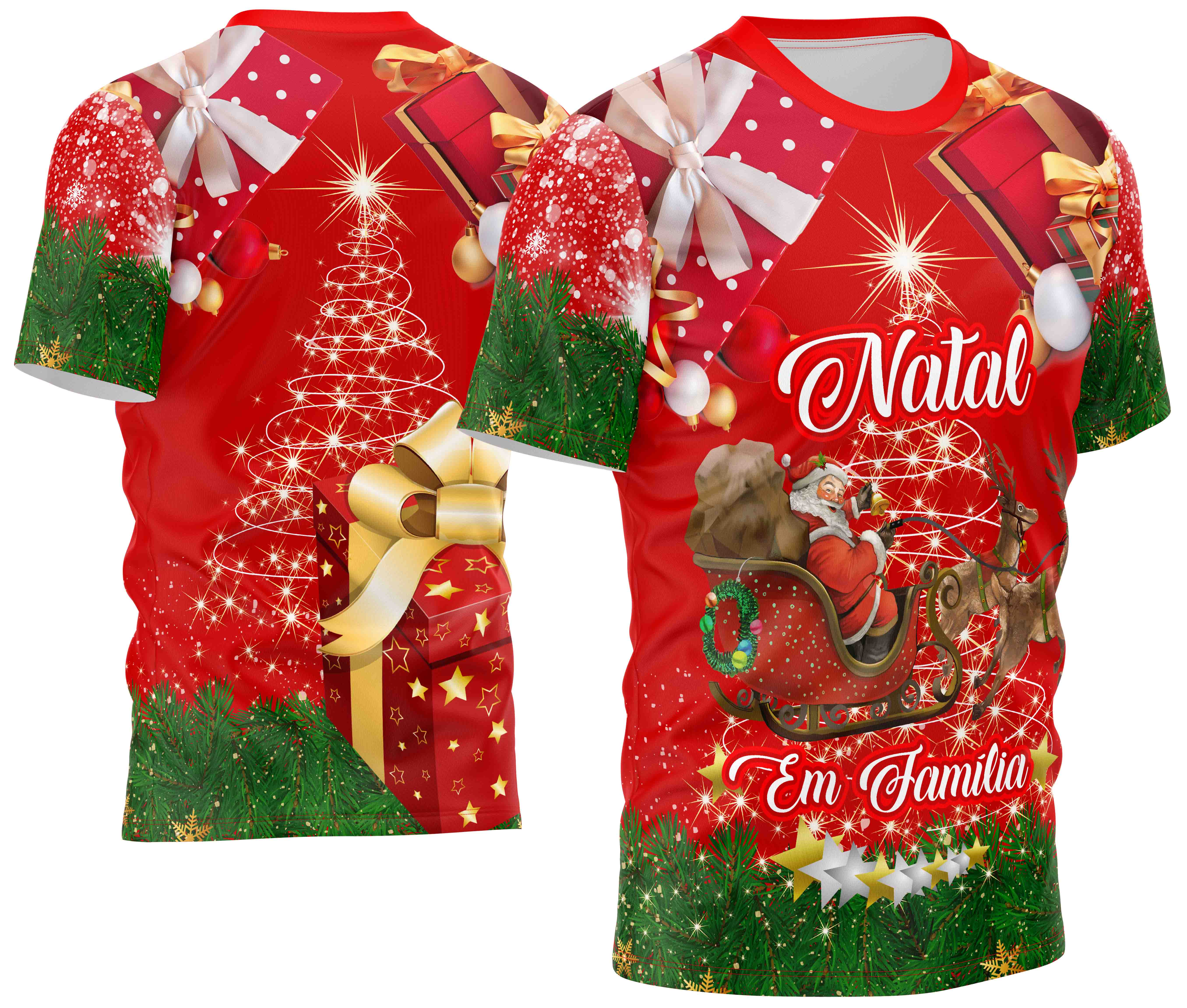 Arte estampa camisa Natal Mod-4
