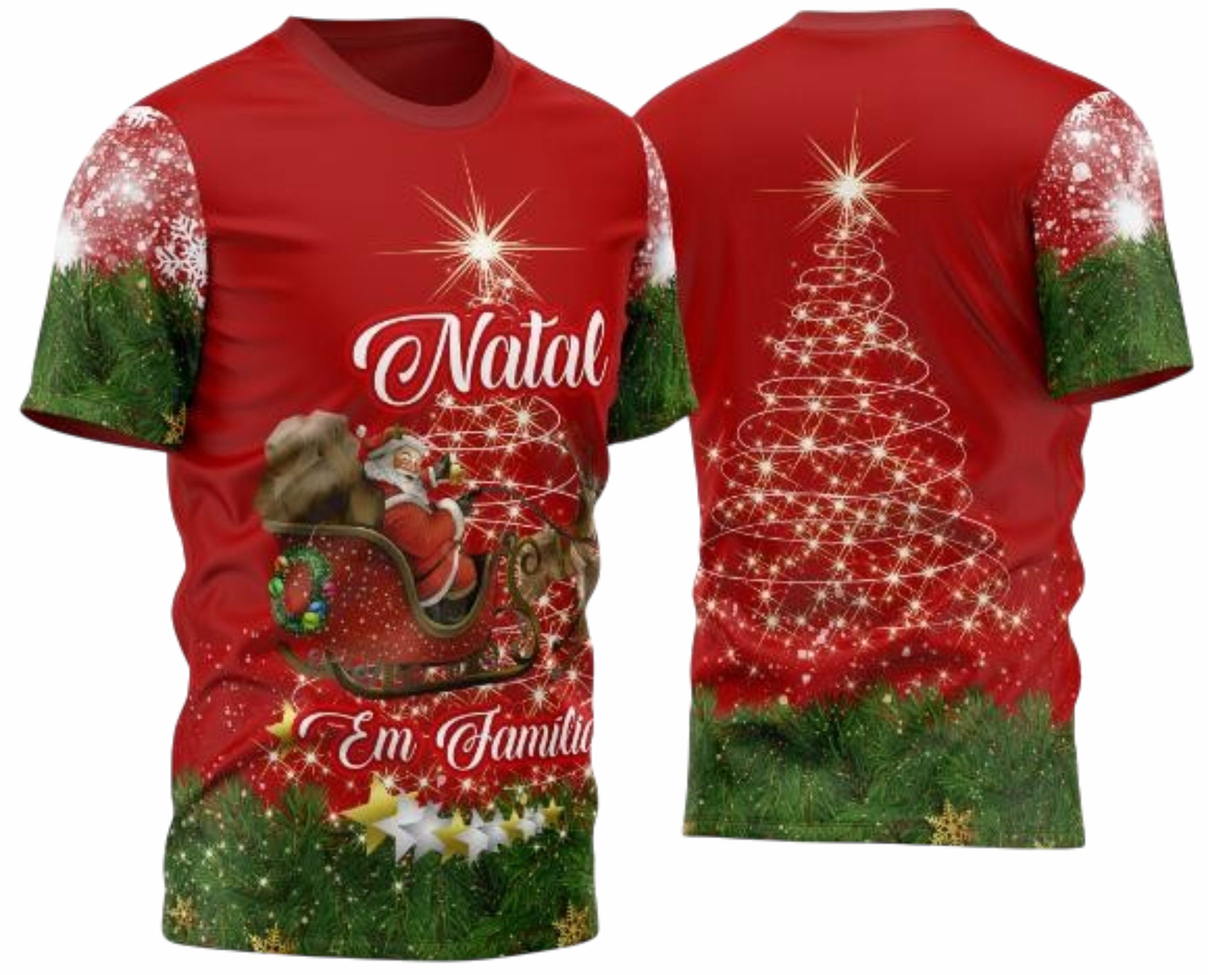 Arte estampa camisa Natal Mod-9