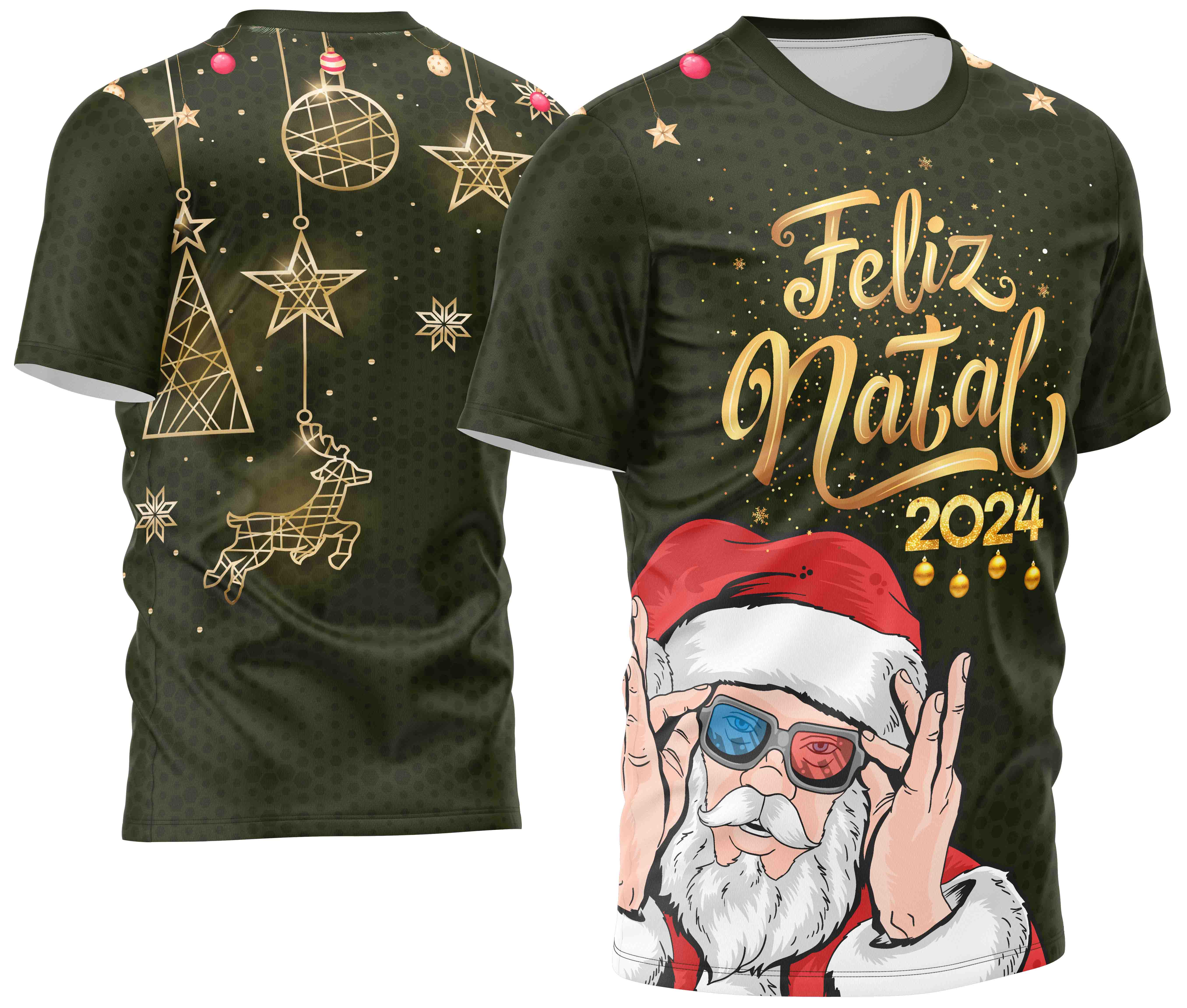 Arte estampa camisa Natal Mod-28