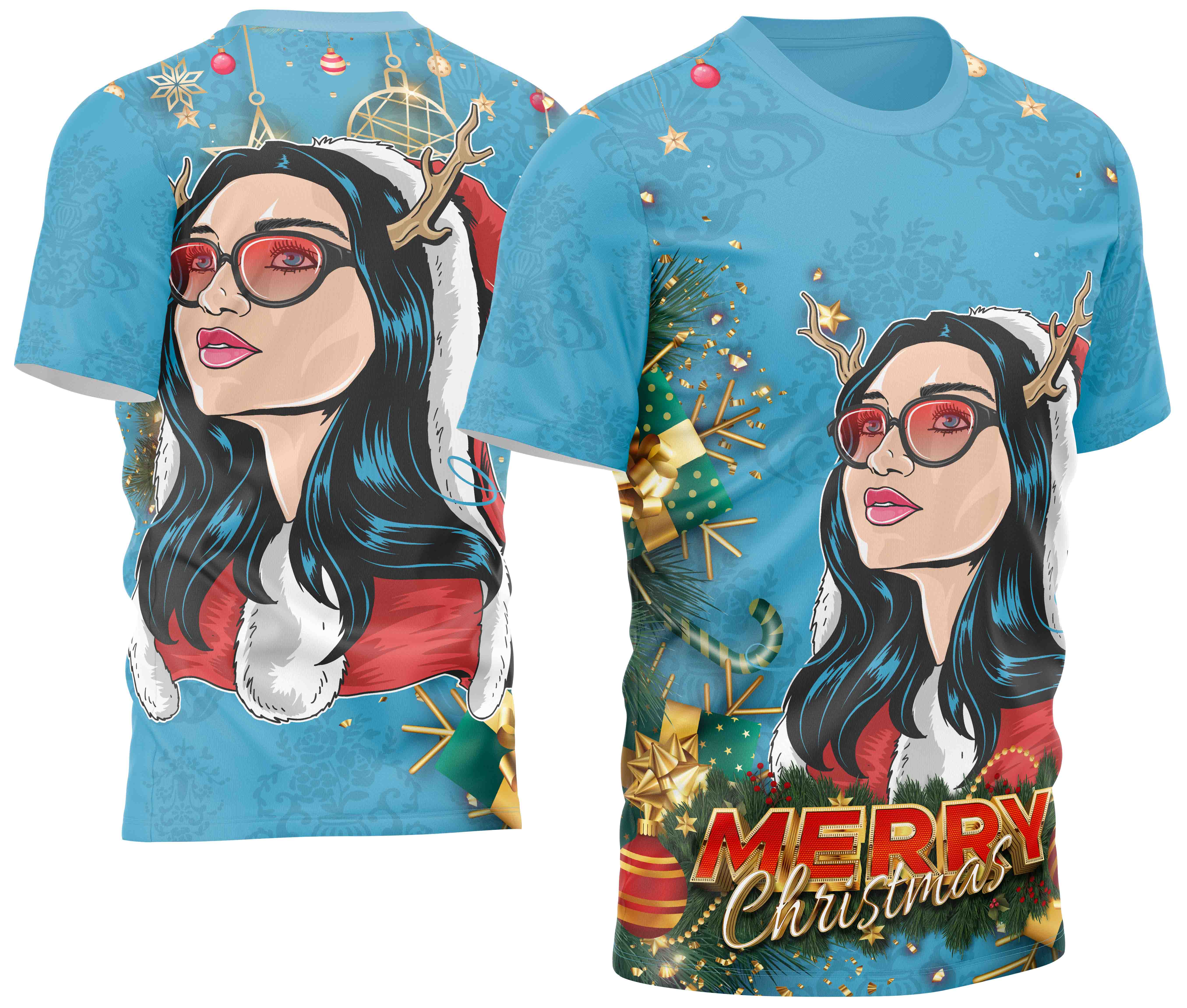 Arte estampa camisa Natal Mod-39
