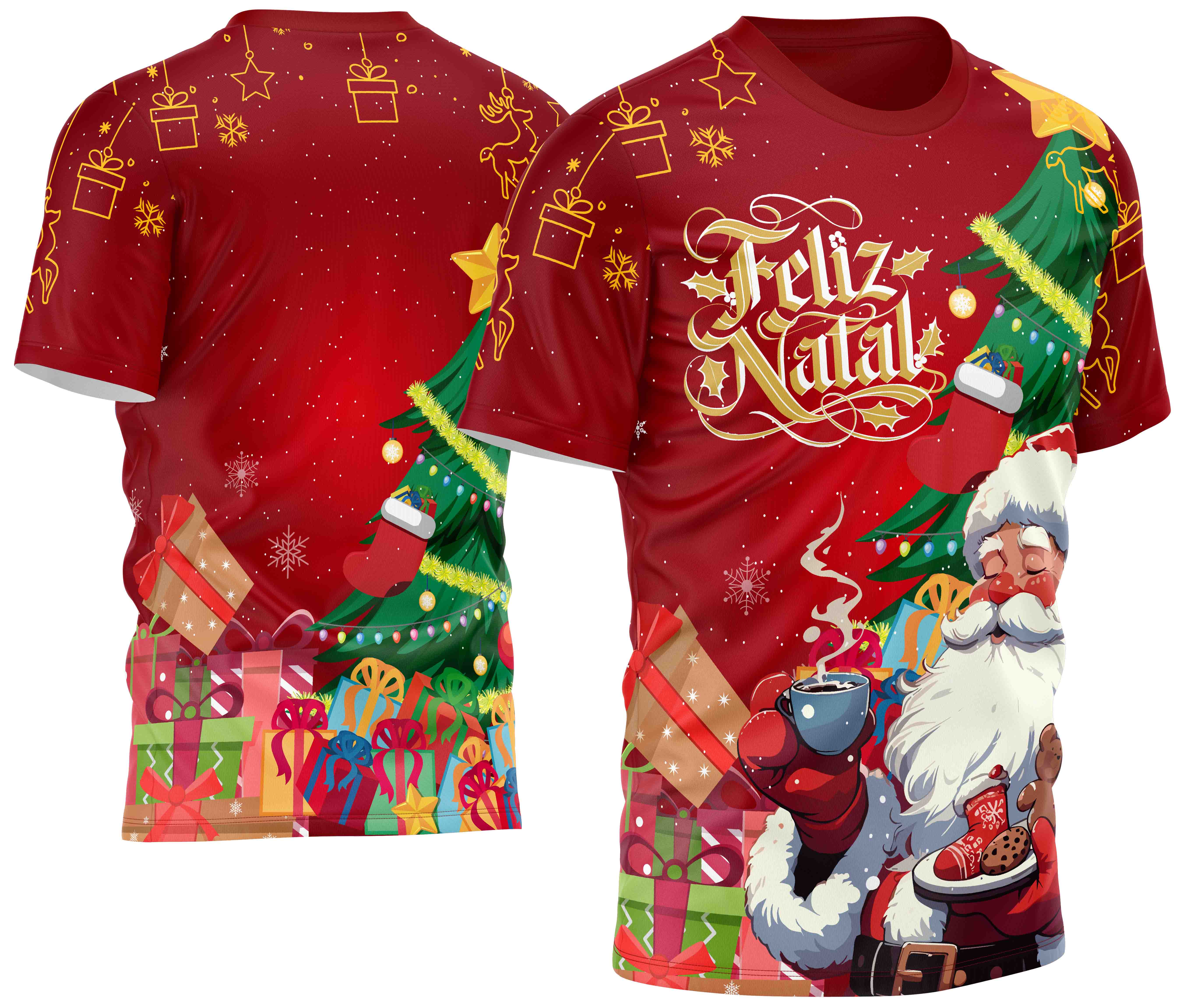 Arte estampa camisa Natal Mod-45