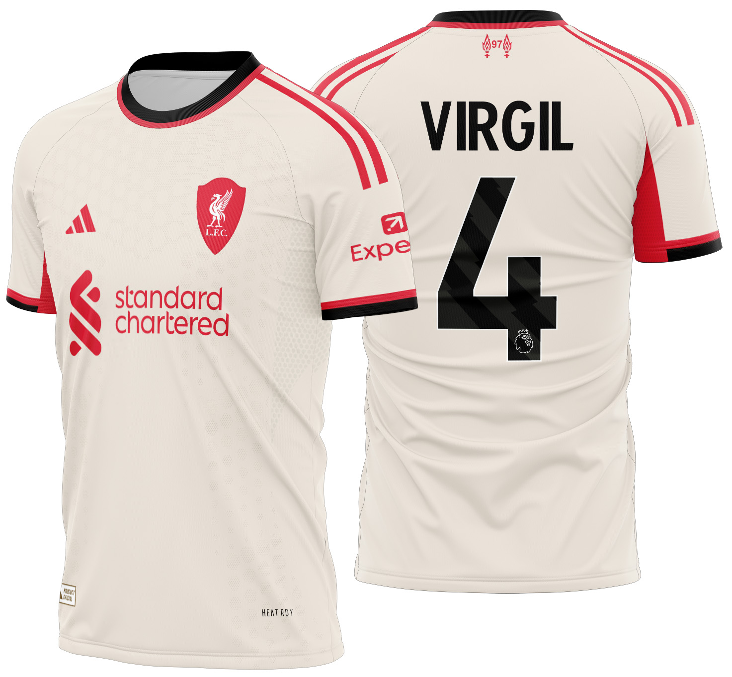 Arte Vetor Camisa Liverpool Visita 2025-2026