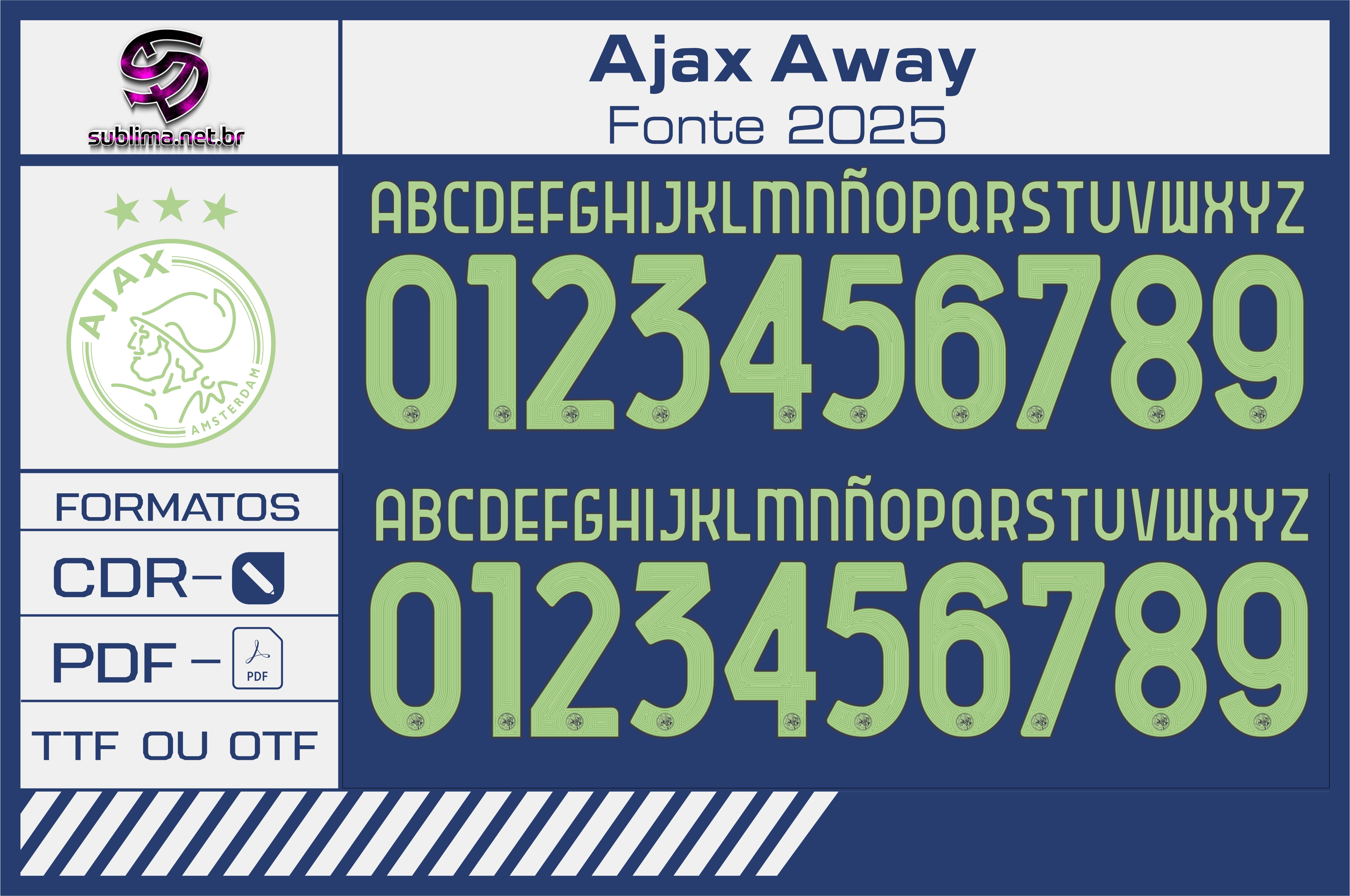 Fonte Ajax Away 2025