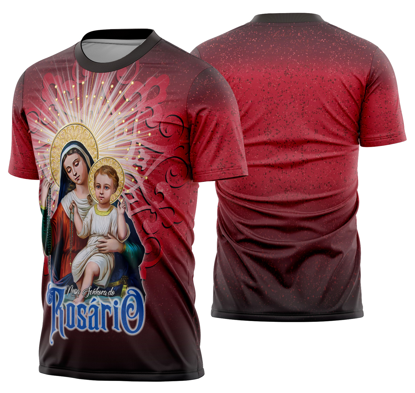 Arte estampa camisa Nossa Senhora do Rosário Mod-44