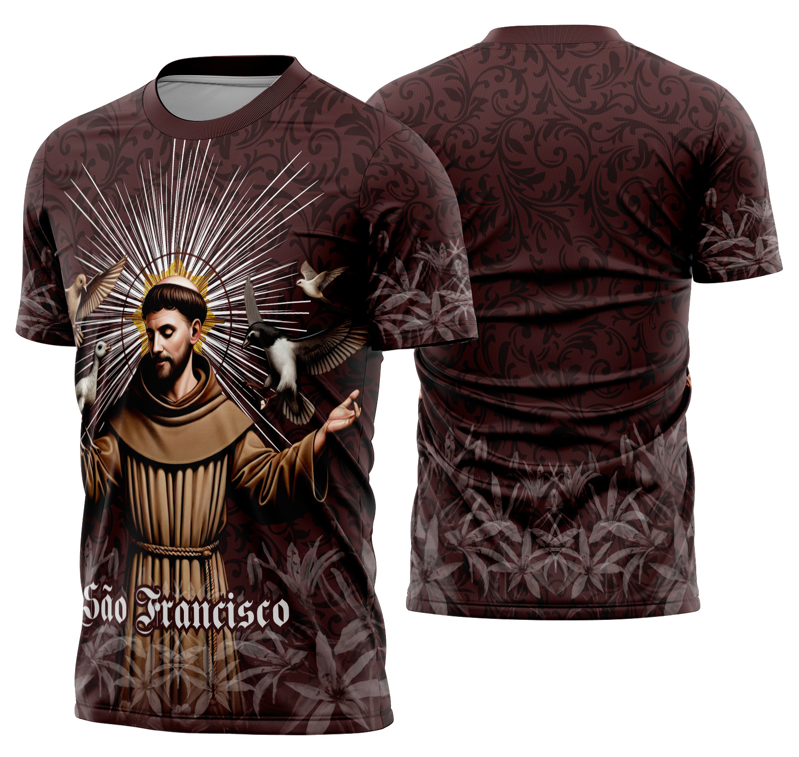 Arte estampa camisa São Francisco Mod-2