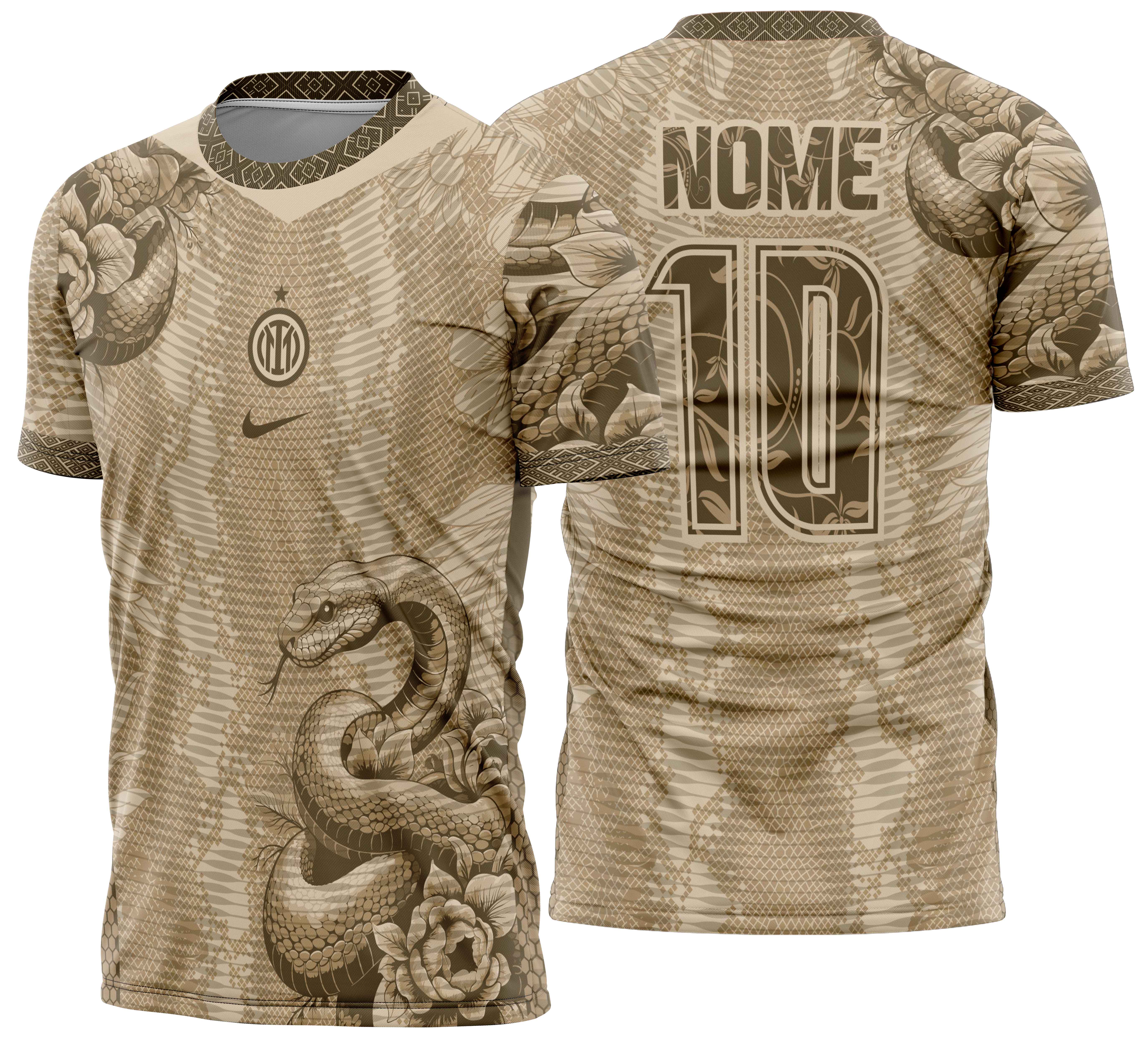 Arte vetor camisa Interclasse Cobra bege Mod-762