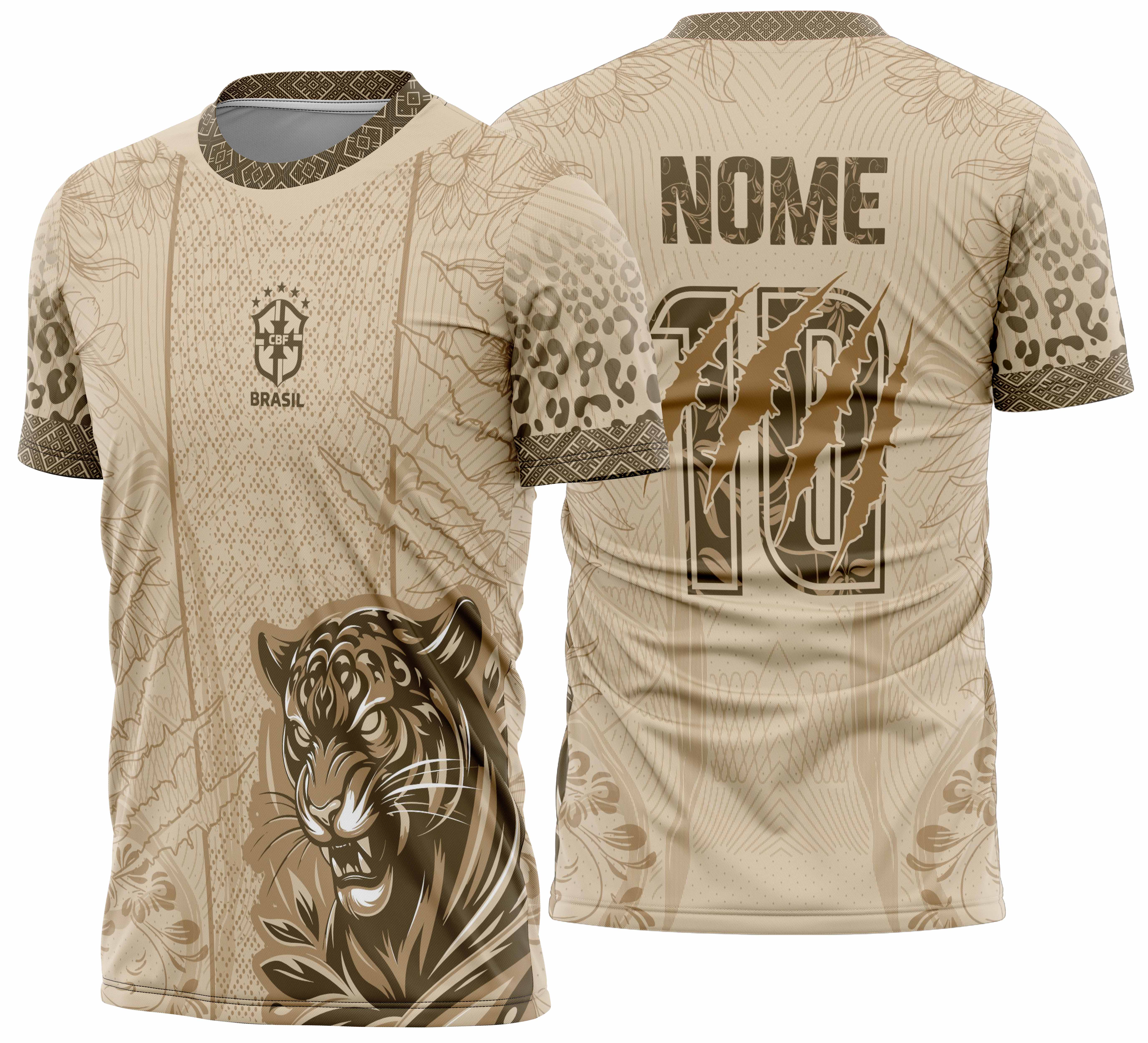 Arte vetor camisa Interclasse Onça Mod-766