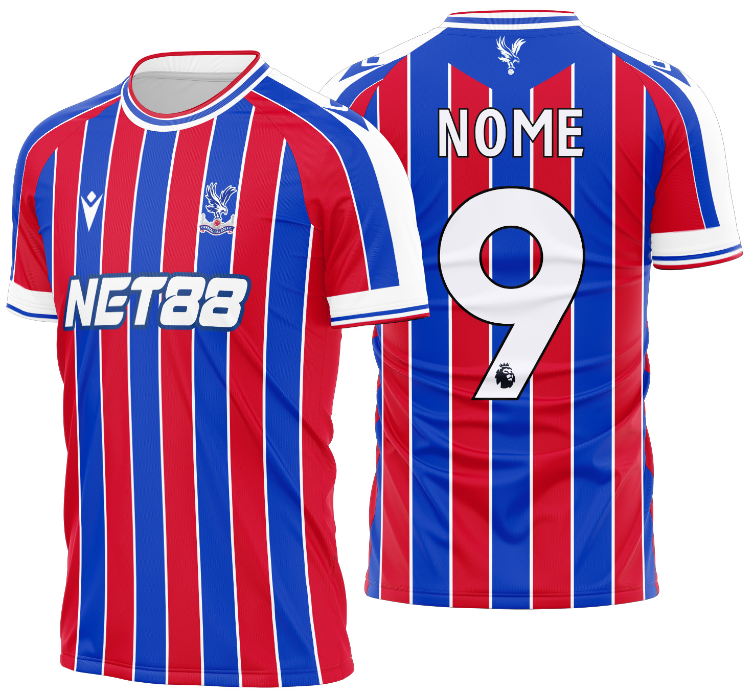Arte Vetor Camisa Crystal Palace Local 2025-2026