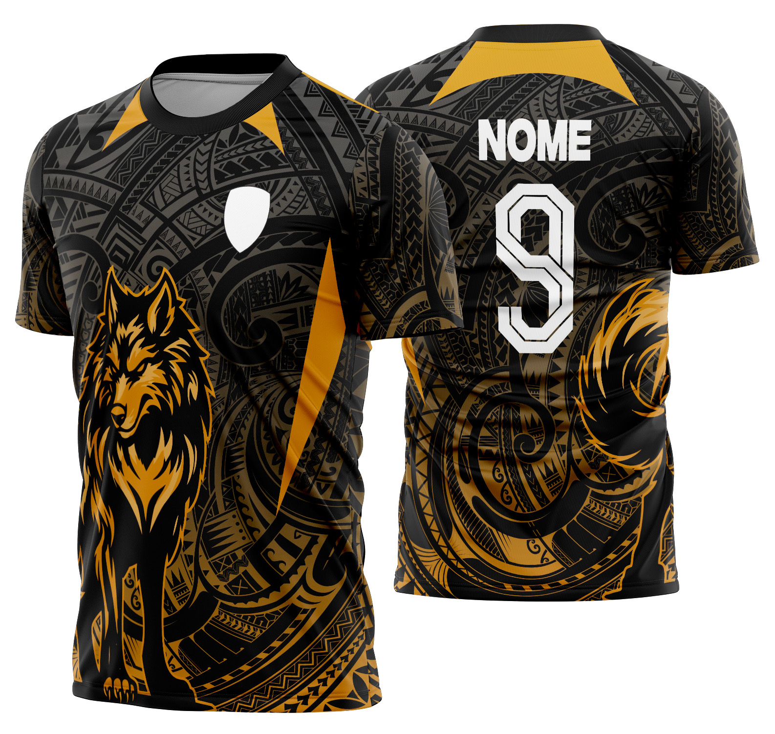 Arte Vetor Camisa Interclasse lobo Mod-788