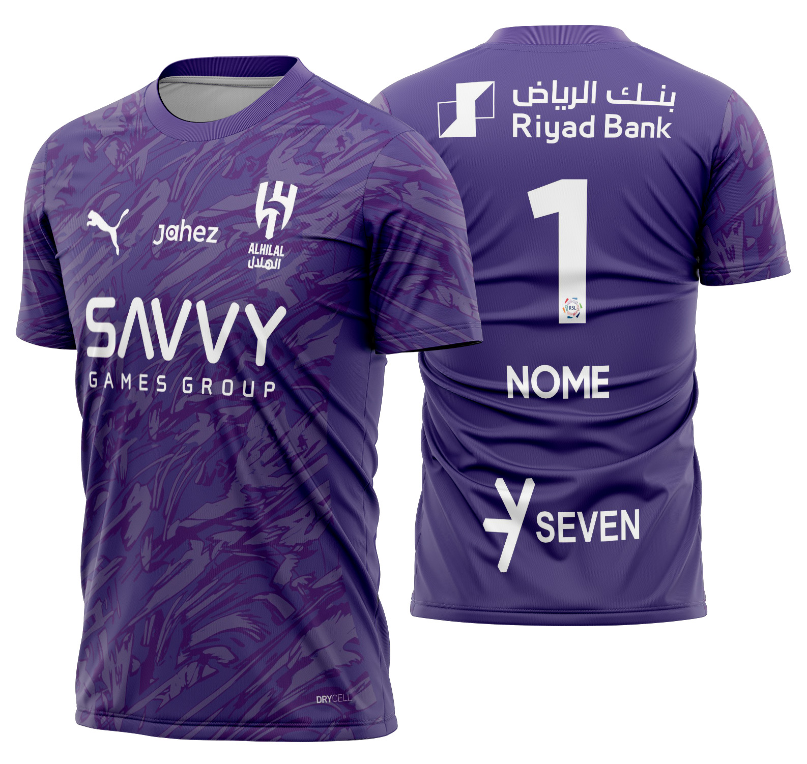 Arte Vetor Camisa Al Hilal goleiro 2025-2026