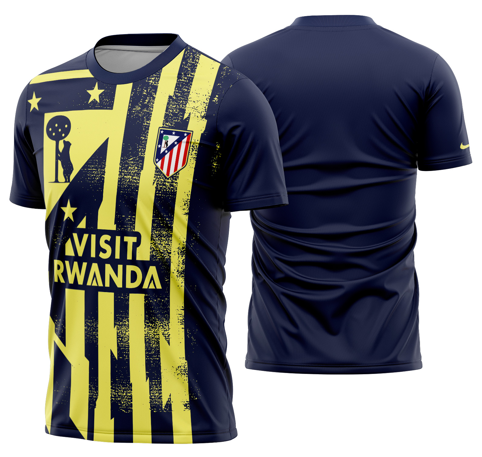 Arte Vetor Camisa Atletico Madrid Pre-jogo 2025-2026