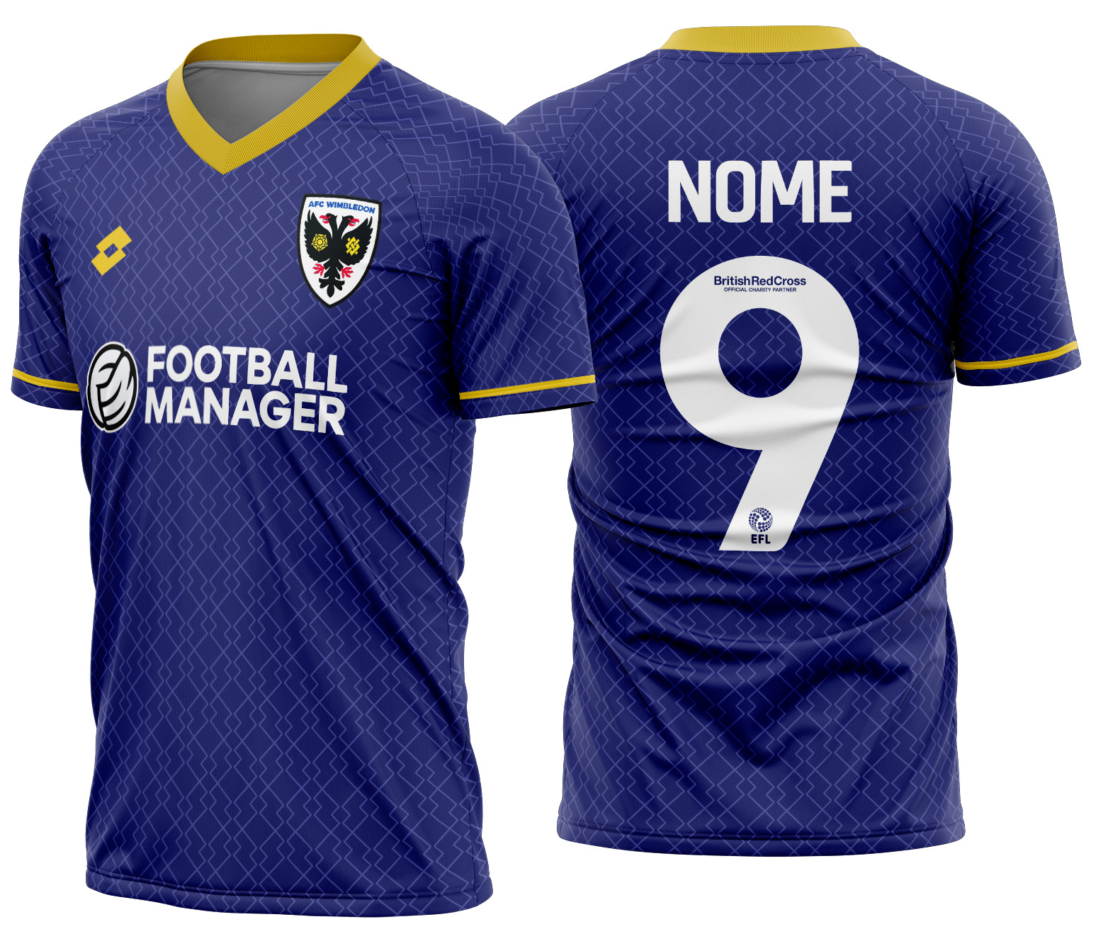 Arte Vetor Camisa AFC Wimbledon Local 2025-2026