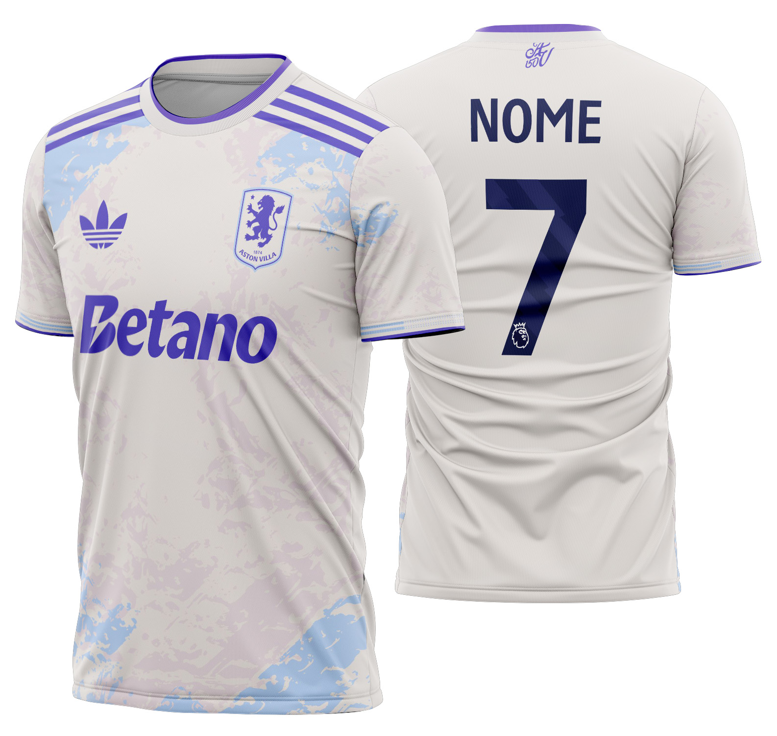 Arte vetor camisa Aston Villa Terceira 2025-2026