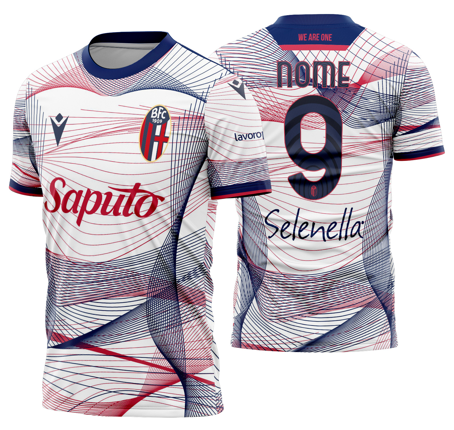 Arte Vetor Camisa Bologna Terceira 2023-2024