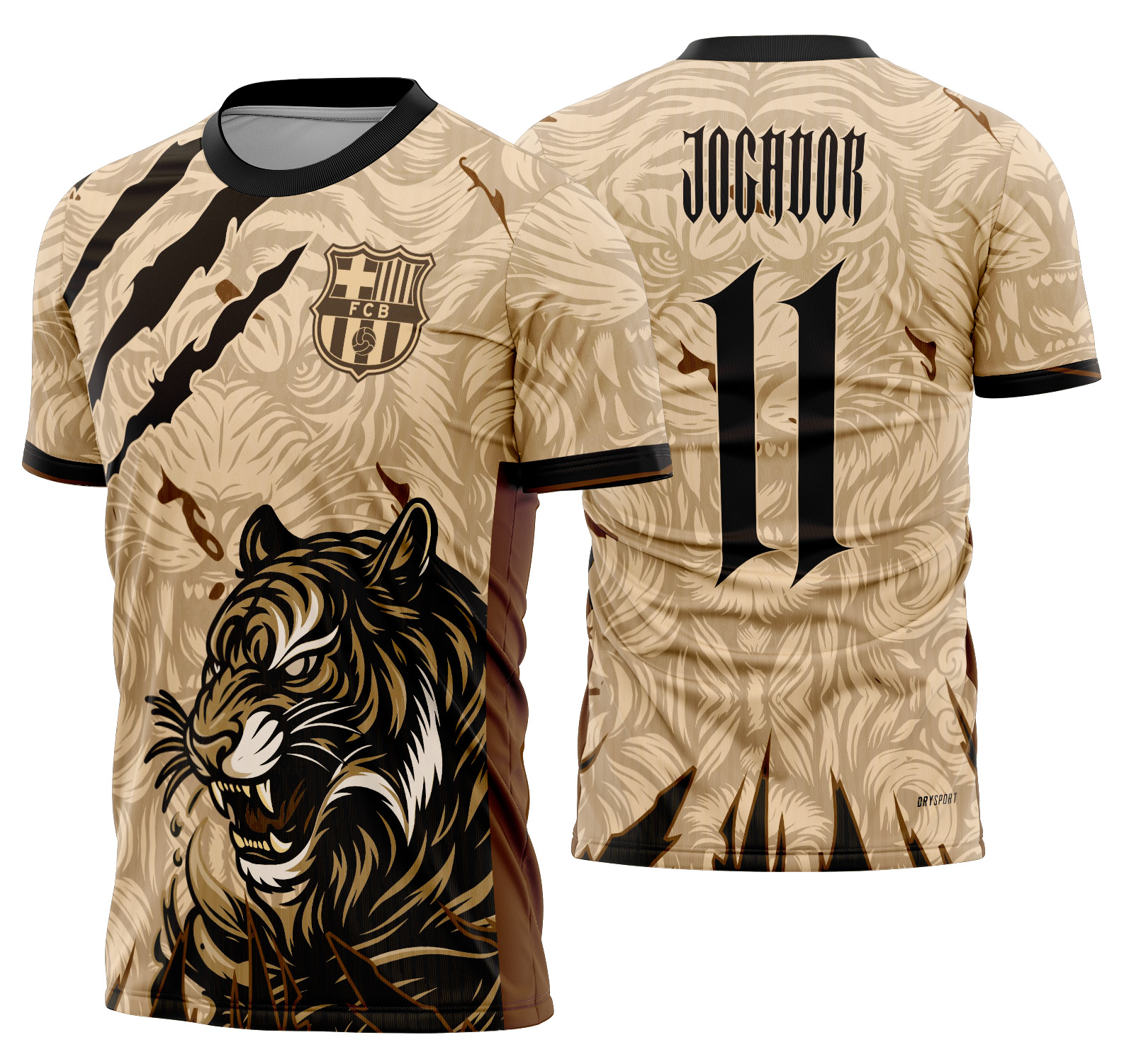 Arte vetor camisa Interclasse tigre Mod-814