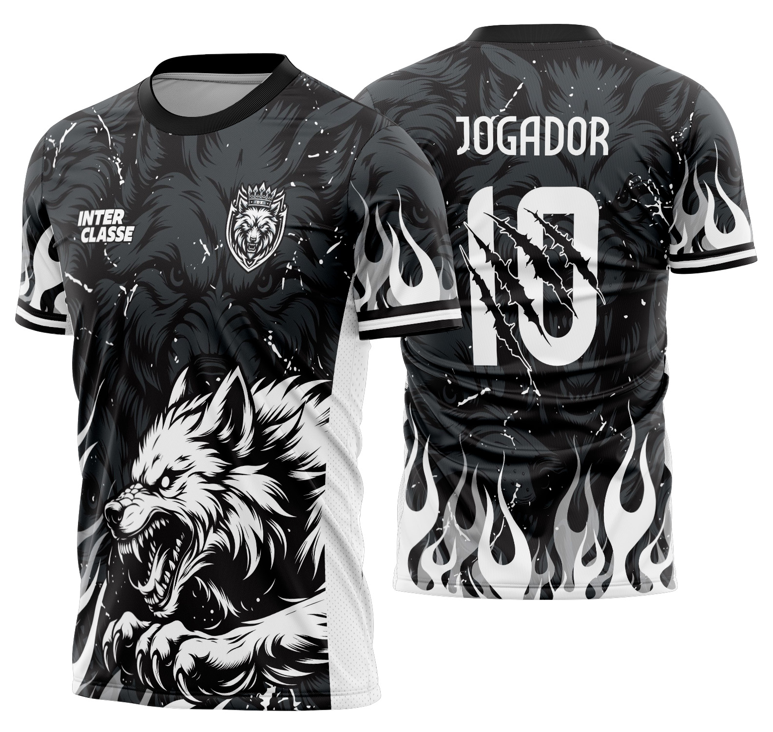 Arte vetor camisa Interclasse lobo Mod-822