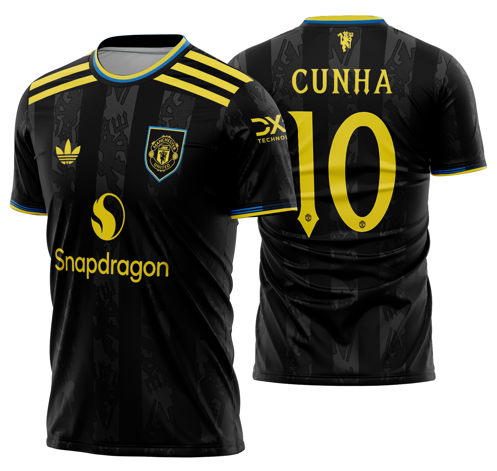 Arte Vetor Camisa Manchester United Terceira 2025-2026