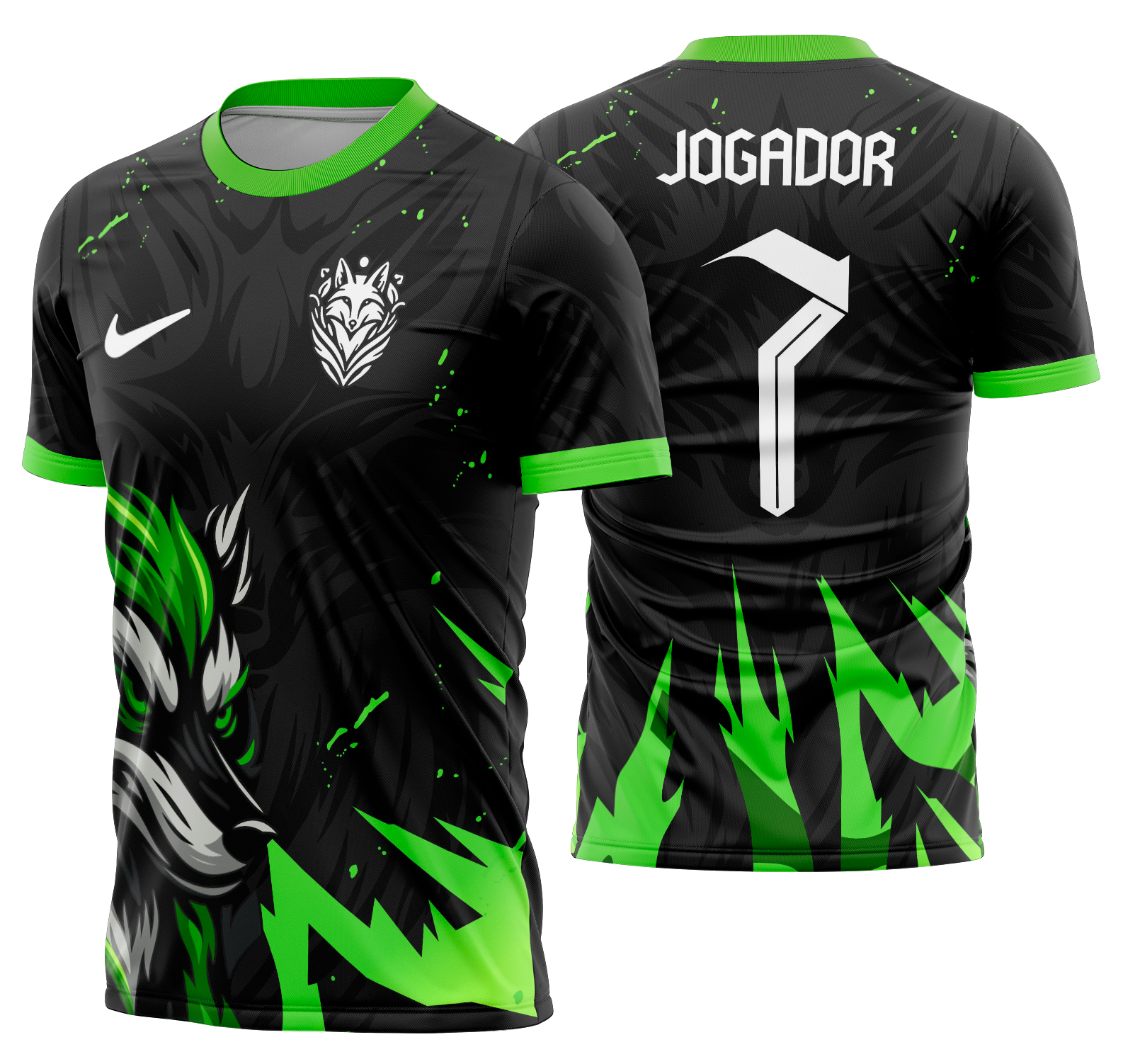 Arte vetor camisa Interclasse Raposa Mod-840