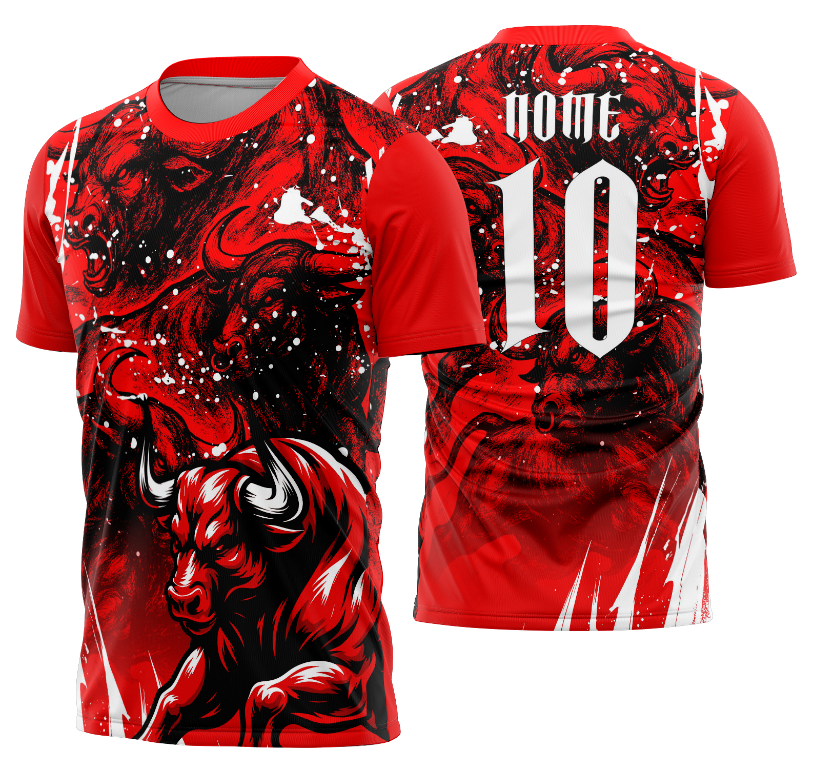 Arte Vetor Camisa Interclasse touro Mod-845