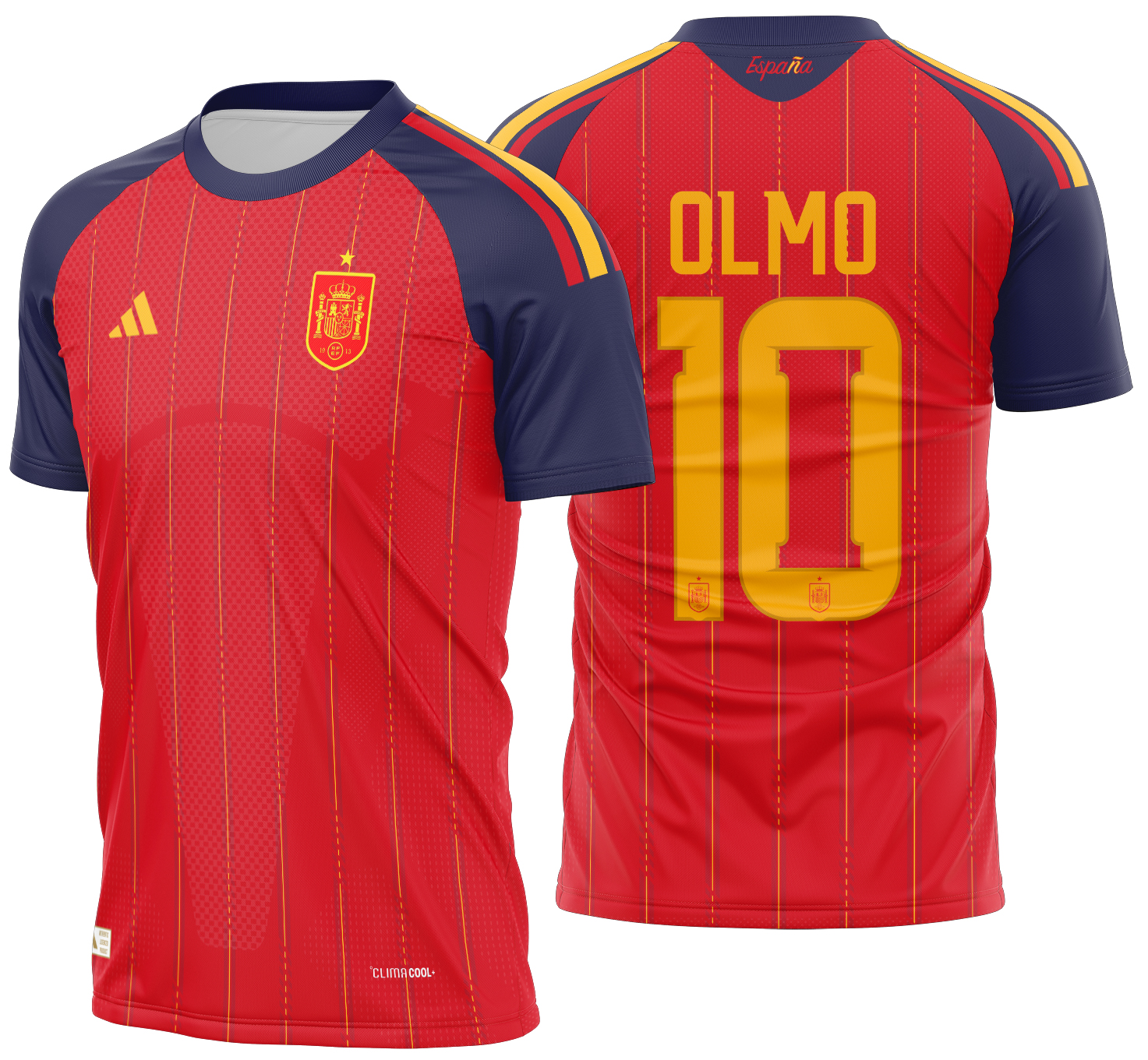 Arte Vetor Camisa Espanha Local 2026