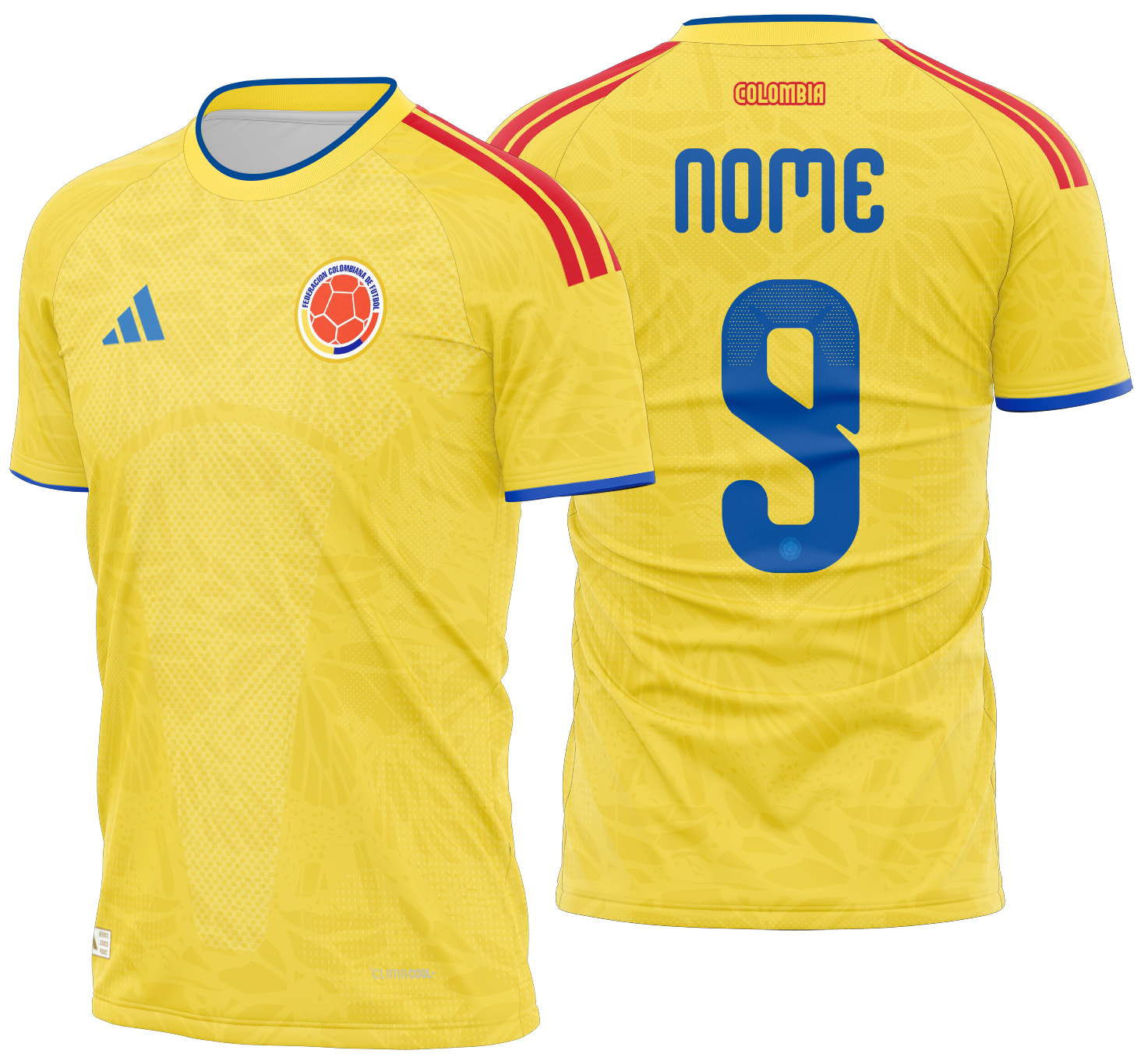 Arte Vetor Camisa Colômbia Local 2026