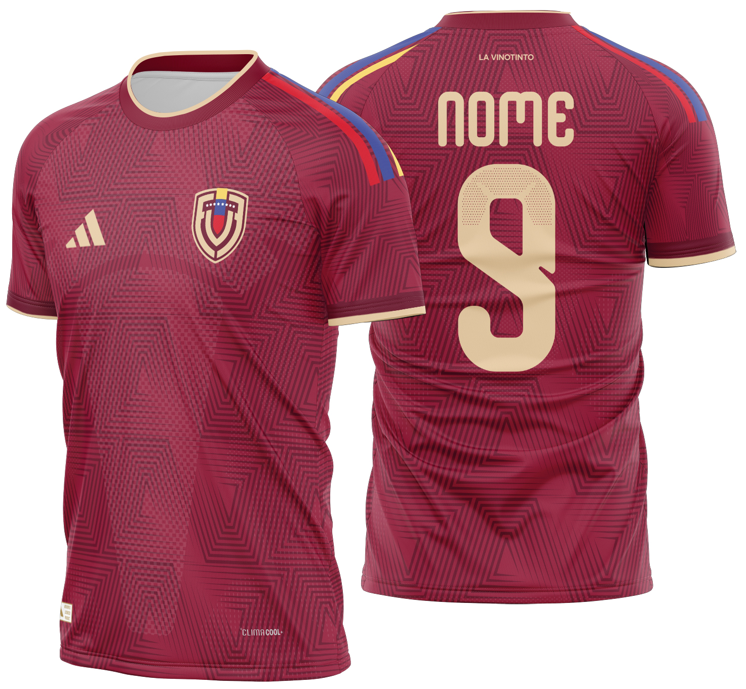 Arte Vetor Camisa Venezuela Local 2026
