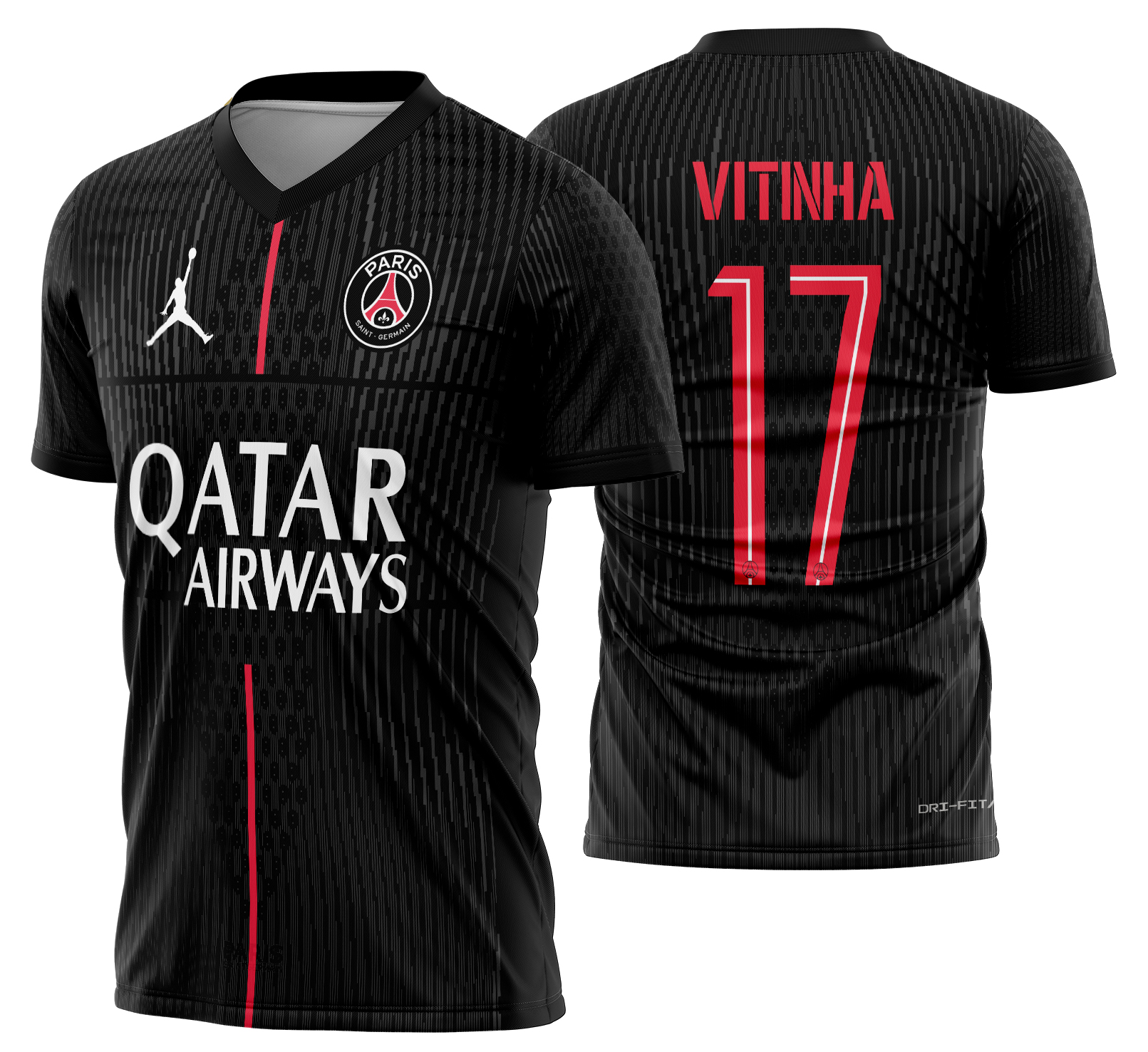 Arte Vetor Camisa PSG quarta 2025-2026