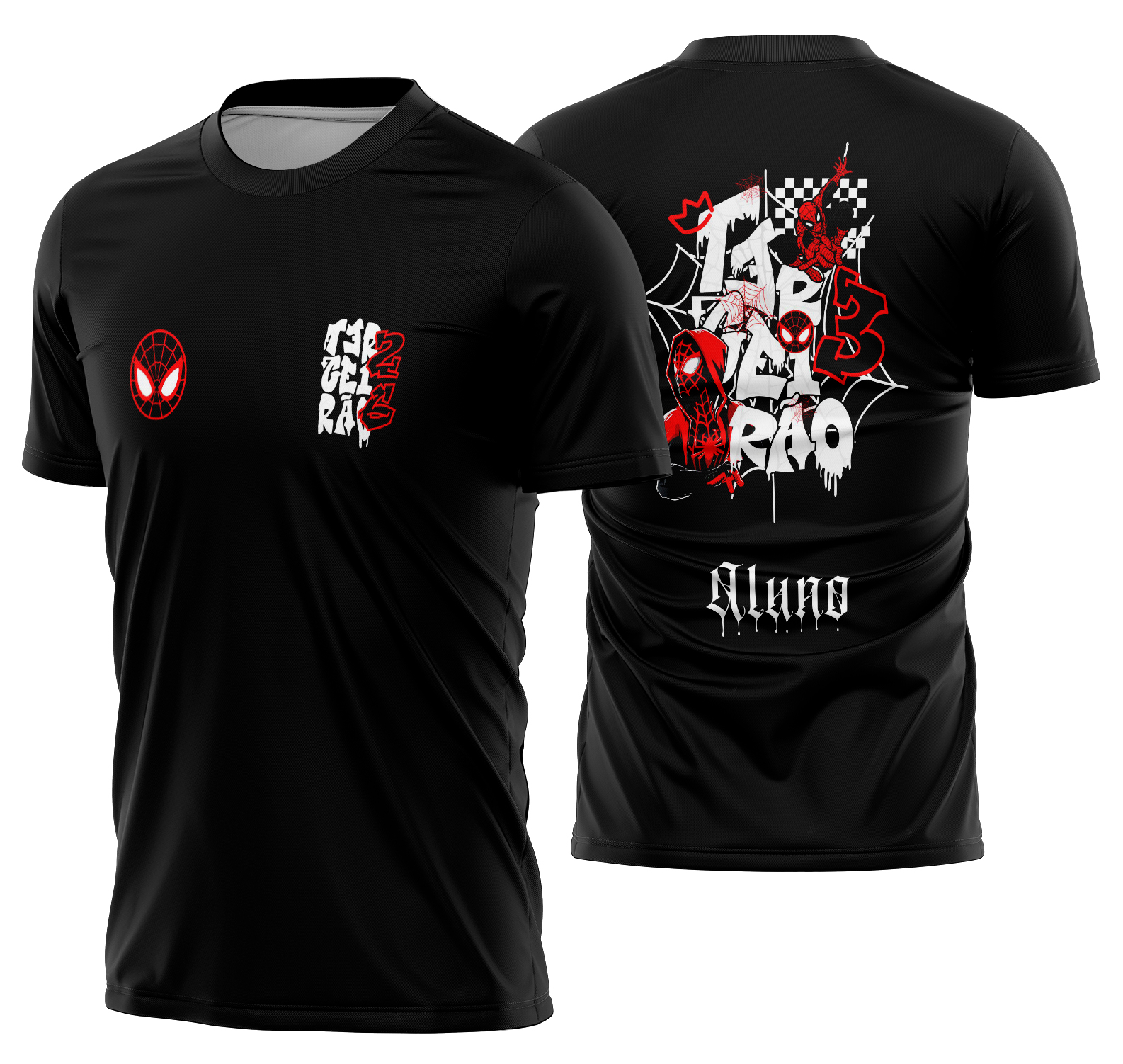 Arte vetor camisa terceirão Homem aranha Mod-314