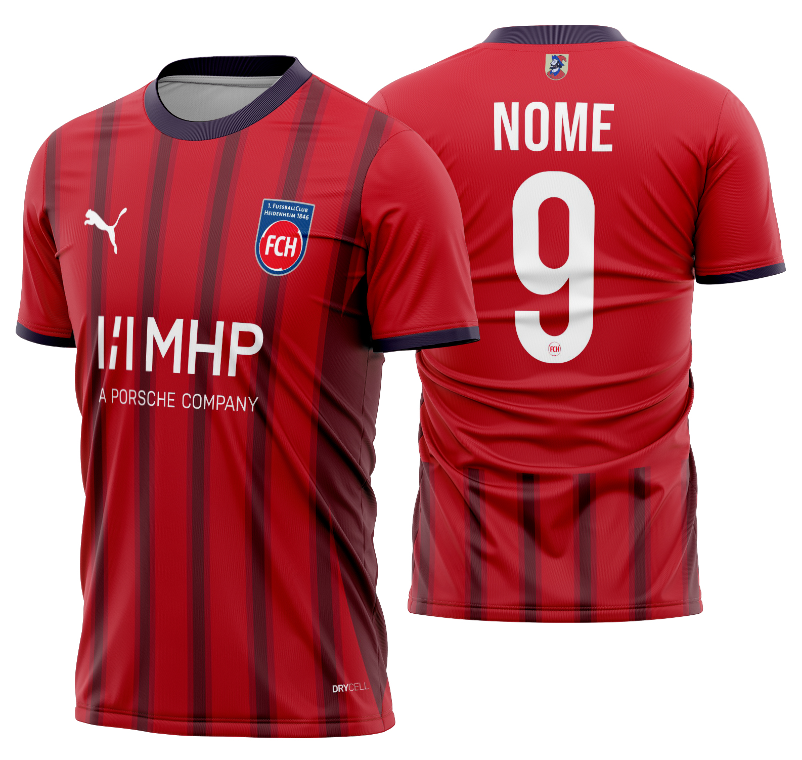 Arte Vetor Camisa 1. FC Heidenheim Local 2025-2026