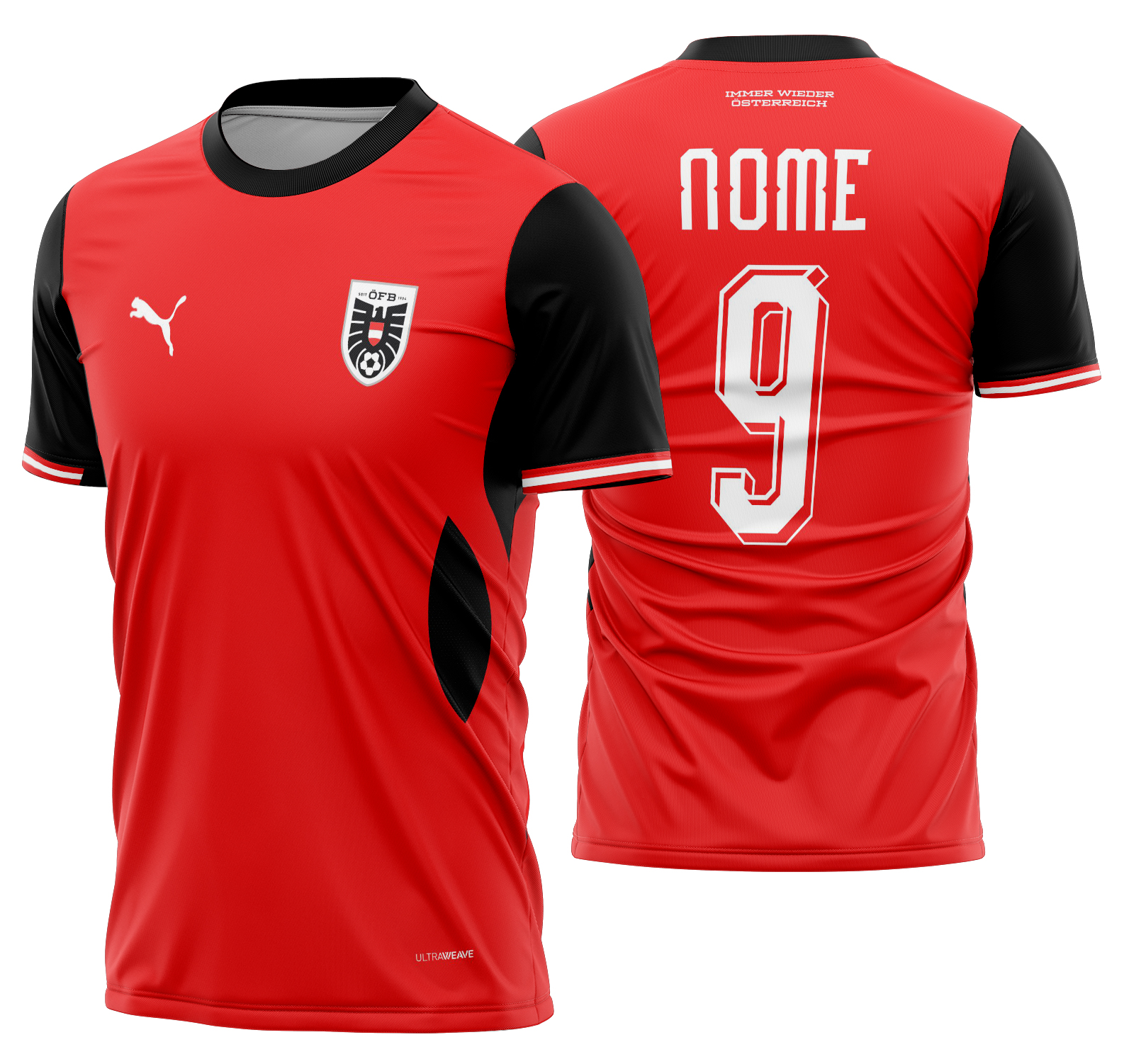 Arte Vetor Camisa Áustria Local 2026