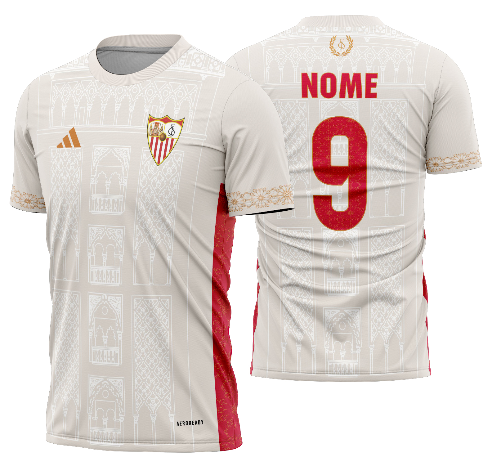Arte Vetor Camisa Sevilla Concept 2025