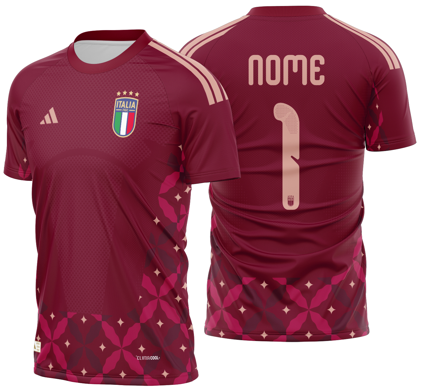 Arte vetor camisa Italia goleiro 2026