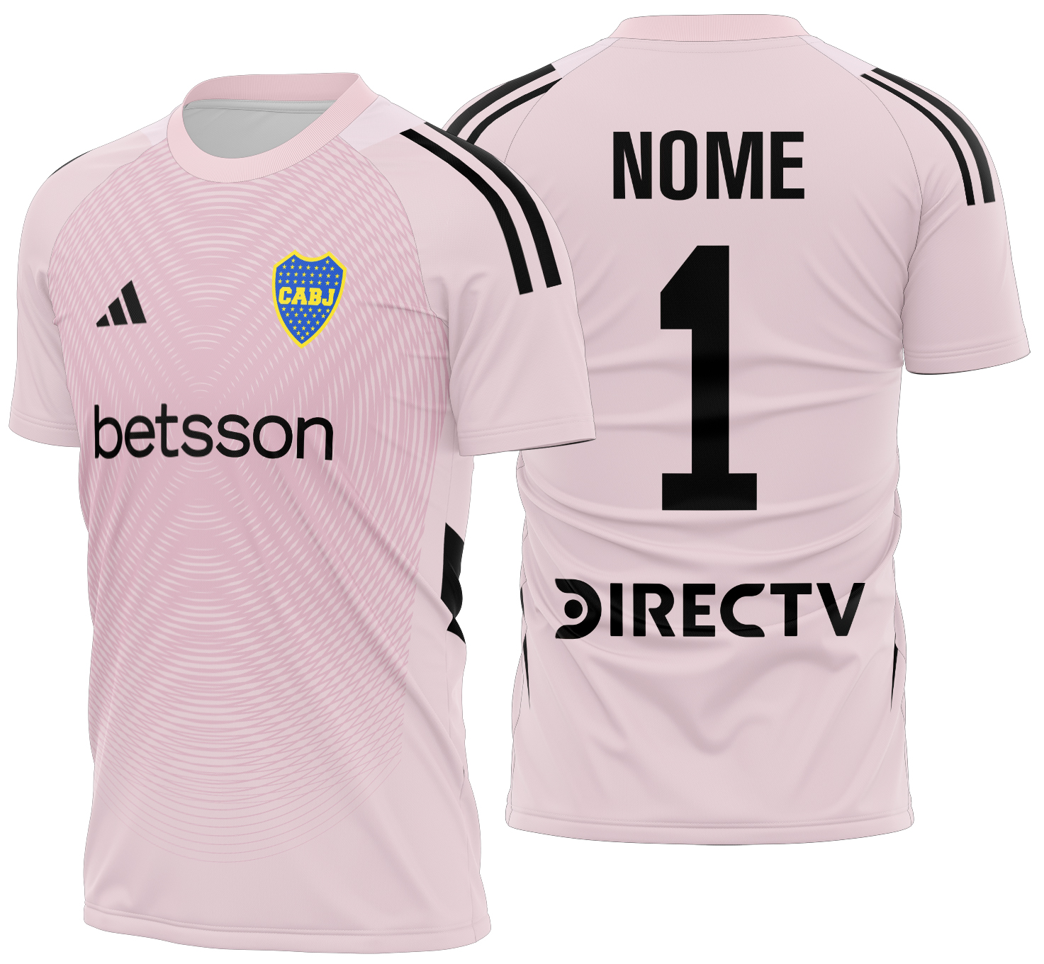 Arte Vetor Camisa Boca Juniors goleiro 2026