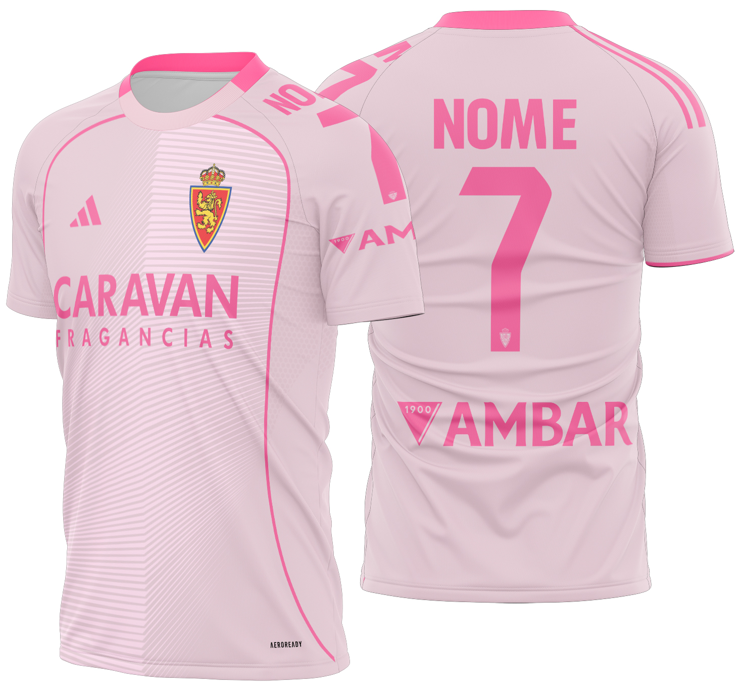Arte Vetor Camisa Real Zaragoza quarta 2025-2026