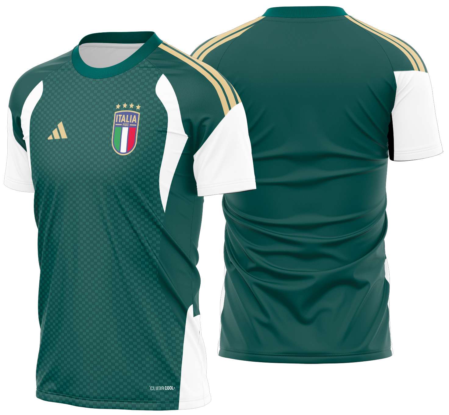 Arte Vetor Camisa Itália treino II 2026