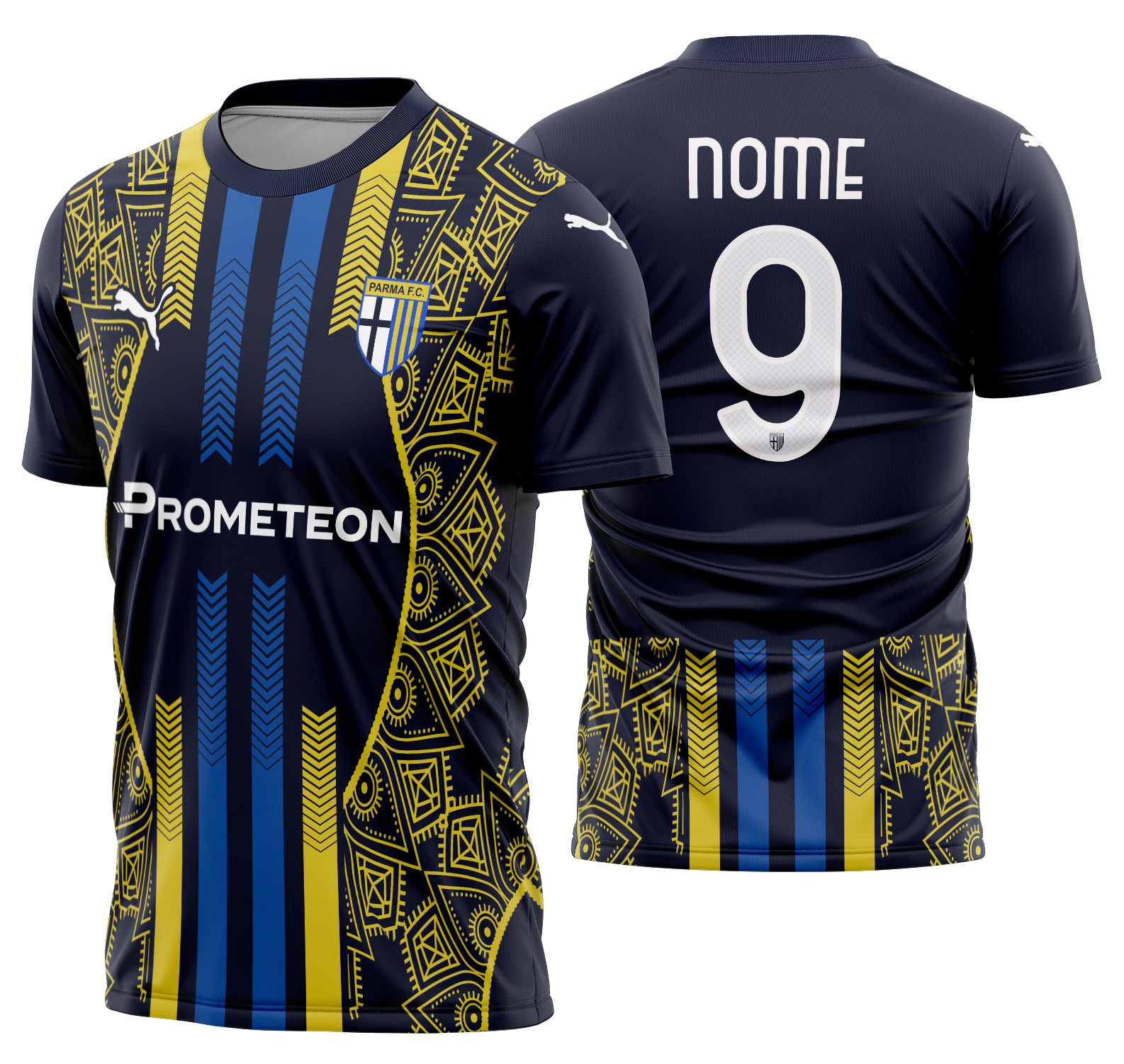 Arte Vetor Camisa Parma Calcio Concept 2025