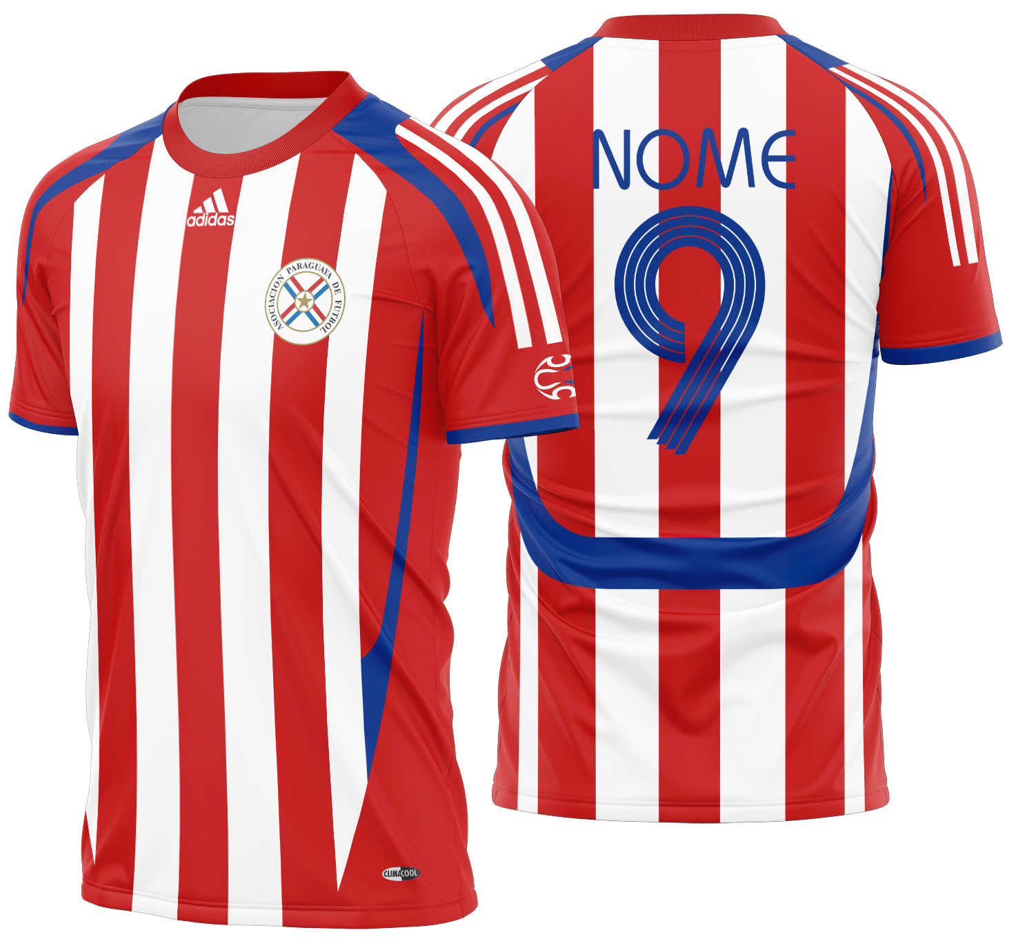 Arte vetor camisa Paraguai Local 2007