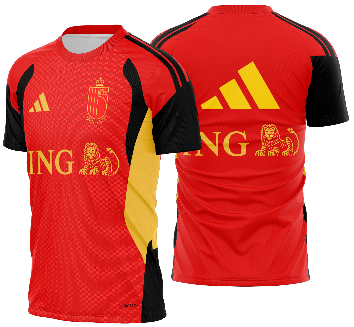 Arte Vetor Camisa Bélgica treino 2026