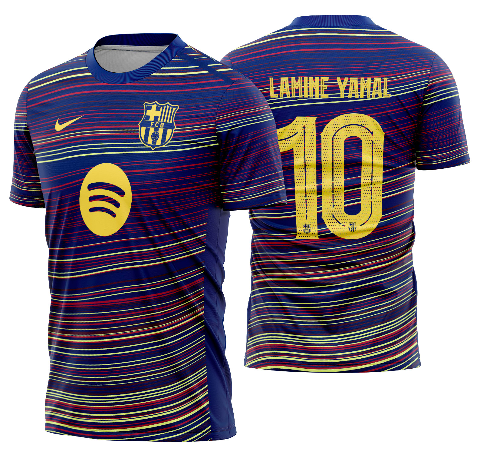Arte vetor camisa Barcelona Pré-jogo home 2025-2026